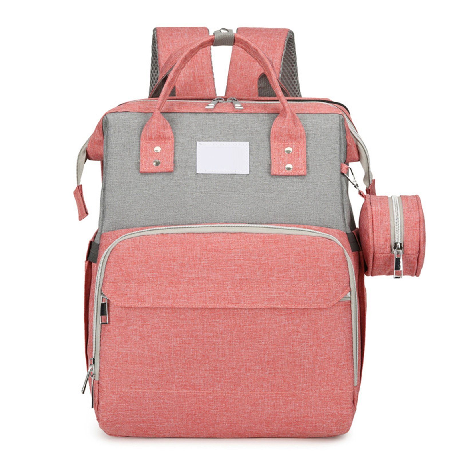 Blusmart Wickeltasche Tragbare Wickeltasche Mit Reißverschluss, Mehrzweck-Mutterrucksack pink