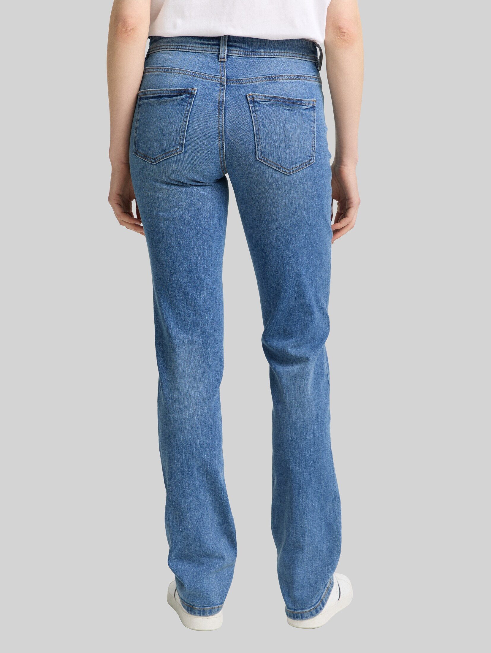 TOM TAILOR Straight-Jeans Jeanshosen TTALEXA STRAIGHT Jeans – Bild 4 von 5