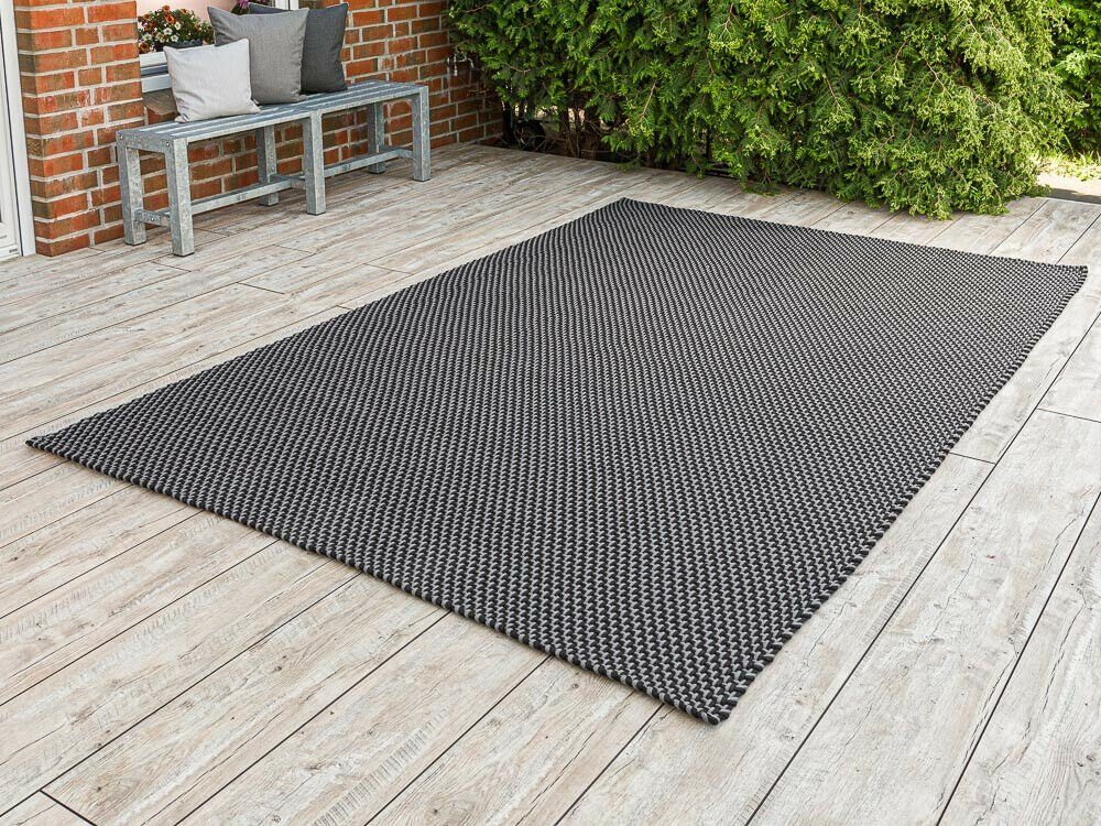 PAD Teppich Pad Outdoor Teppich POOL Stone Grau / Schwarz 200x300 cm