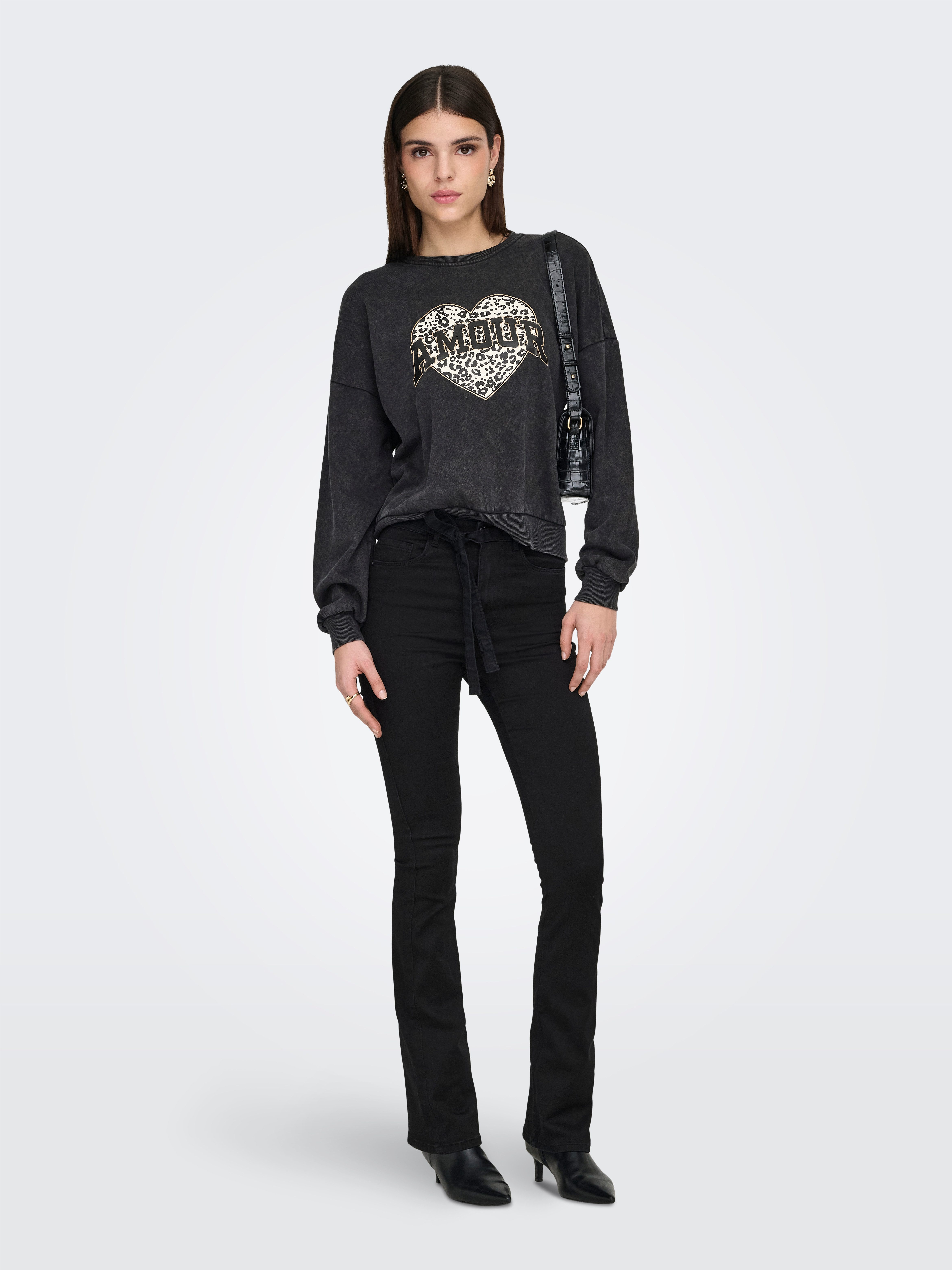 ONLY Sweatshirt ONLLAUREN L/S LEO O-NECK CC SWT – Bild 5 von 5