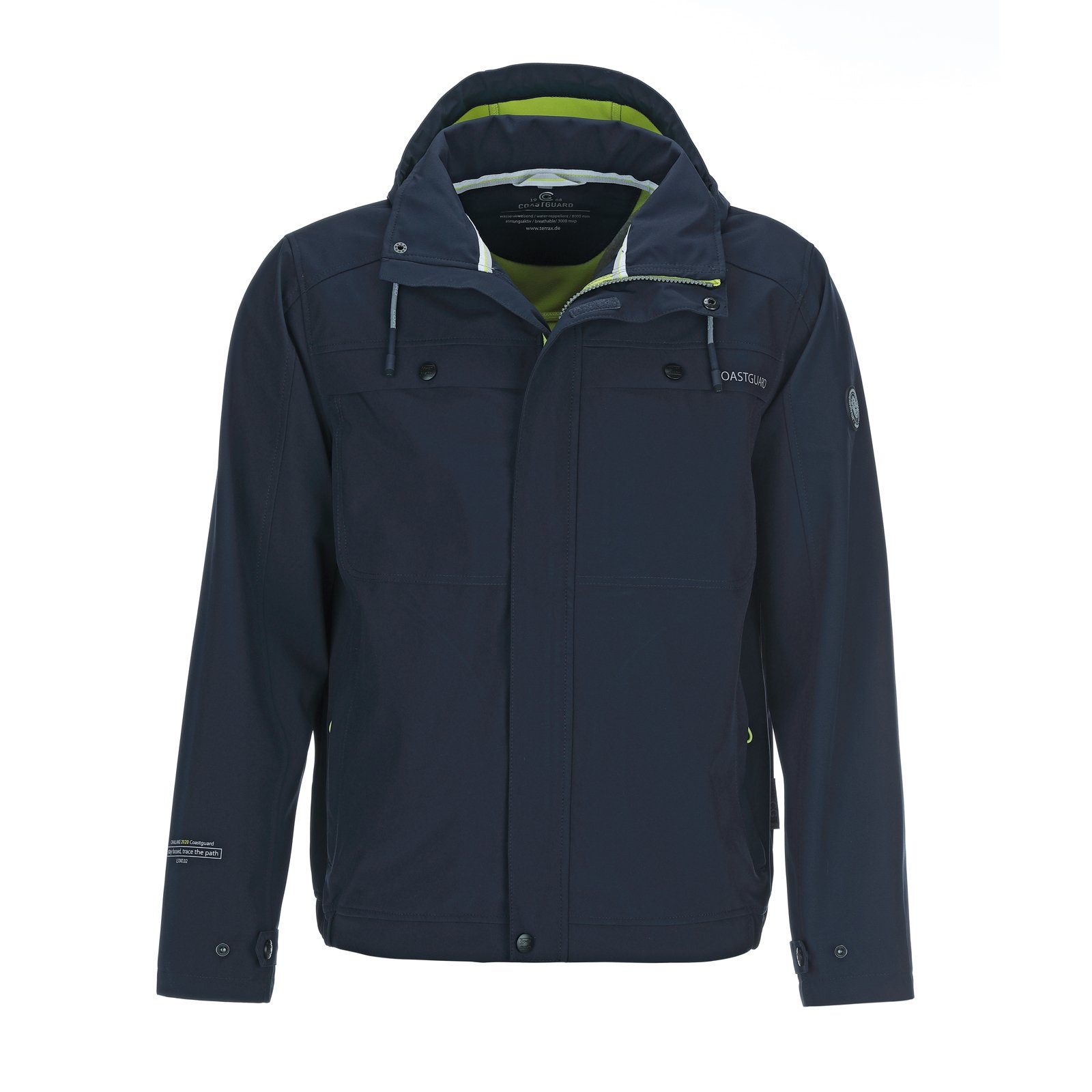 Coastguard Softshelljacke Herren Softshell Blouson Jacke Kapuze - atmungsaktiv wasserabweisend