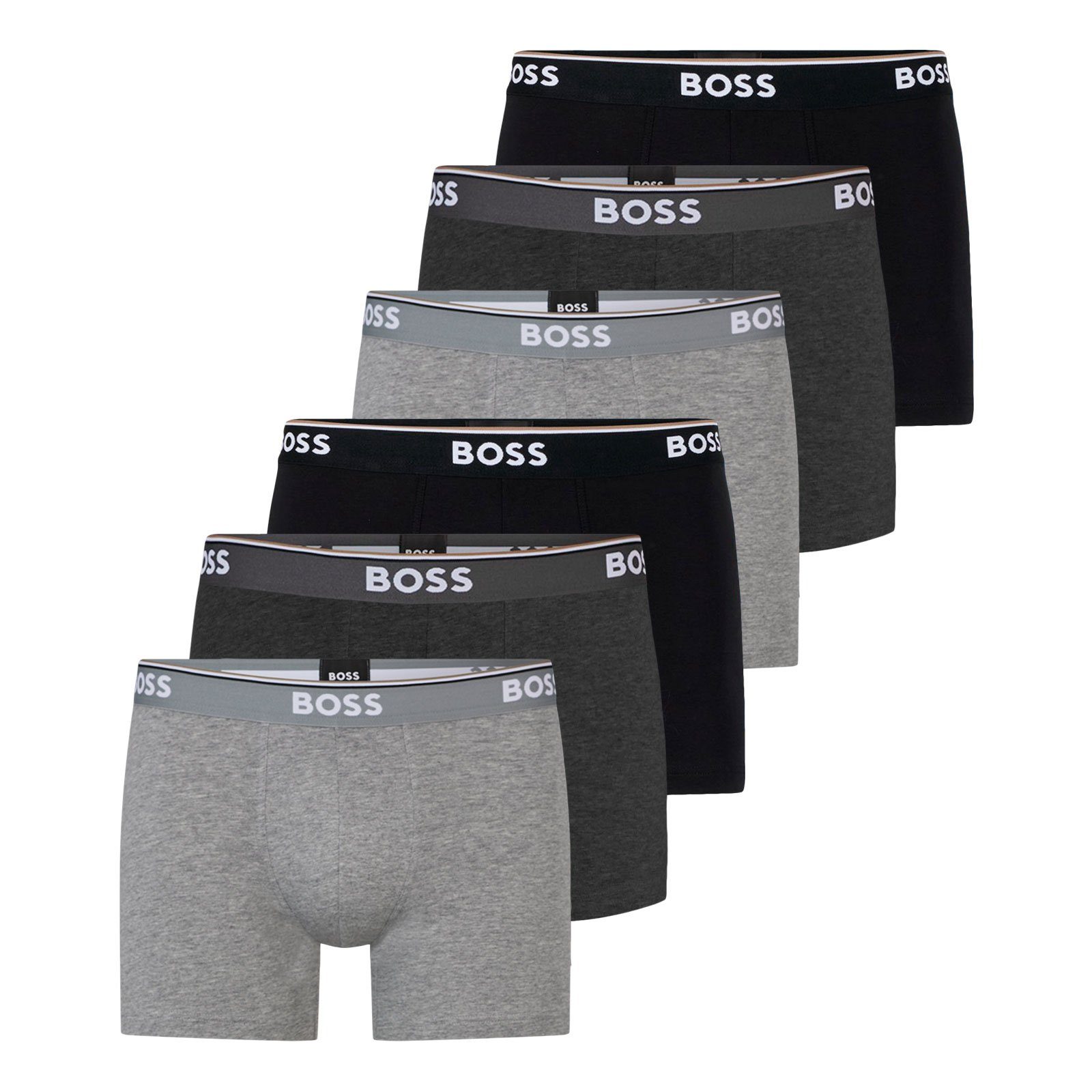 BOSS Boxer Cotton Stretch (6-St) mit umlaufend eingewebtem Markenschriftzug günstig online kaufen