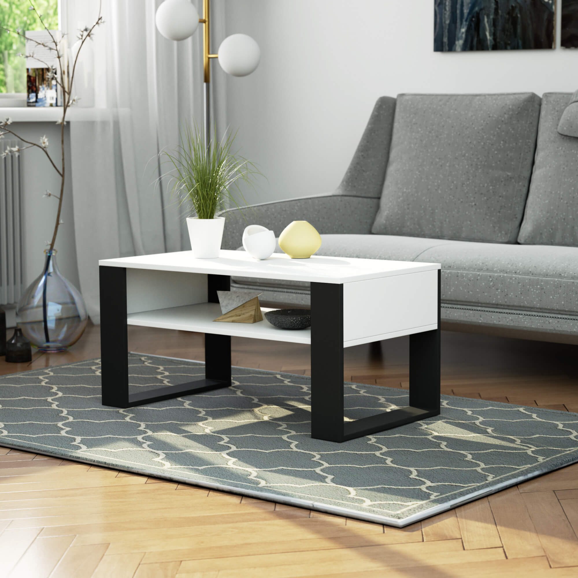 Milord Couchtisch Couchtisch Holz mit Regal günstig online kaufen