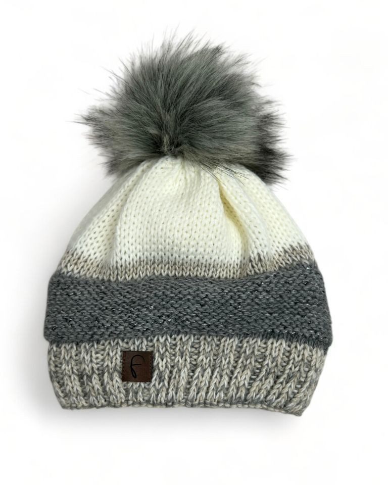 ITALY VIBES Bommelmütze – Wintermütze mit Pailletten und Bommel - ONE SIZE