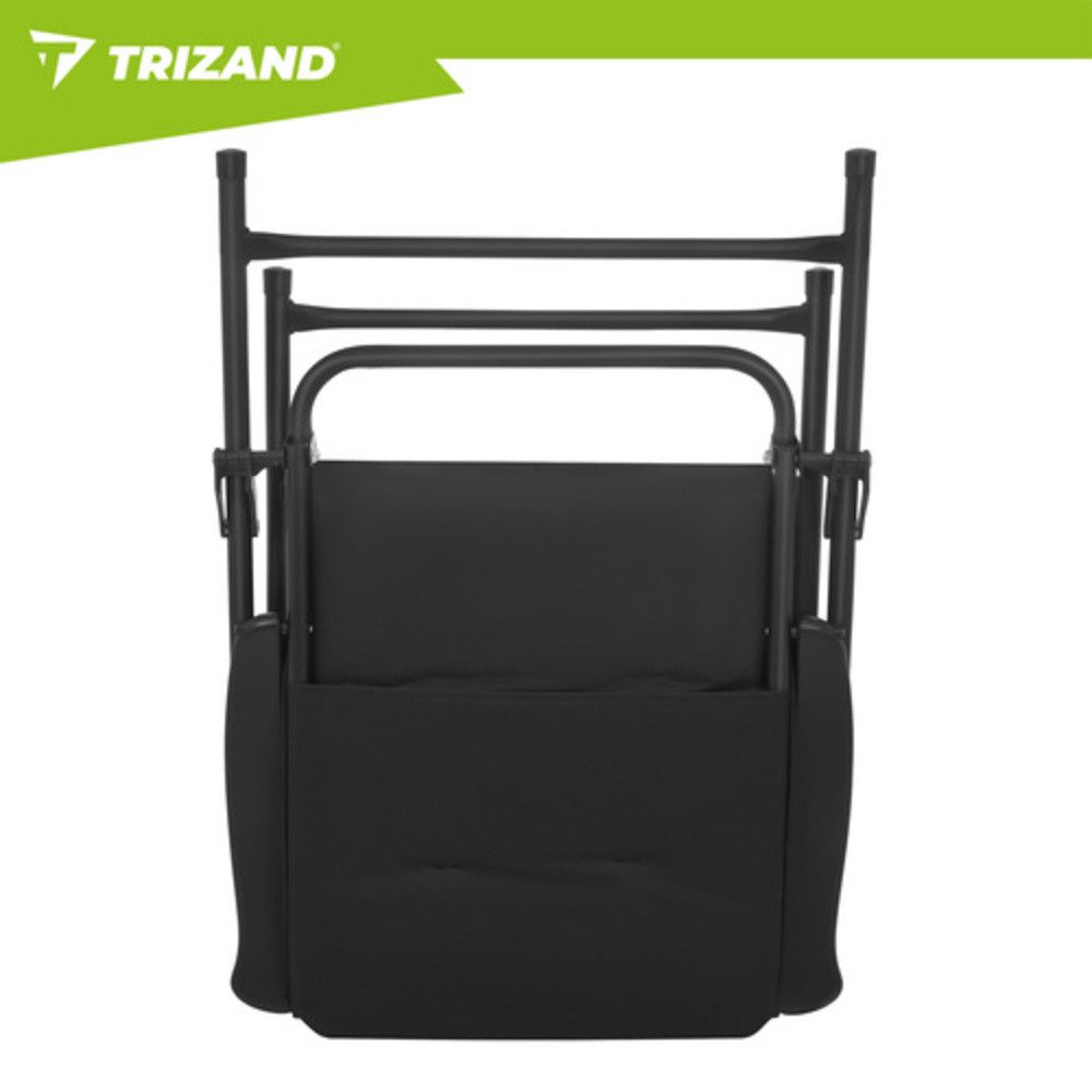Trizand Campingstuhl Klapp-Angelstuhl Strandstuhl (Spar-Set, 1 St), Verstärkungsstreifen am Sitz sorgt für maximale Stabilität