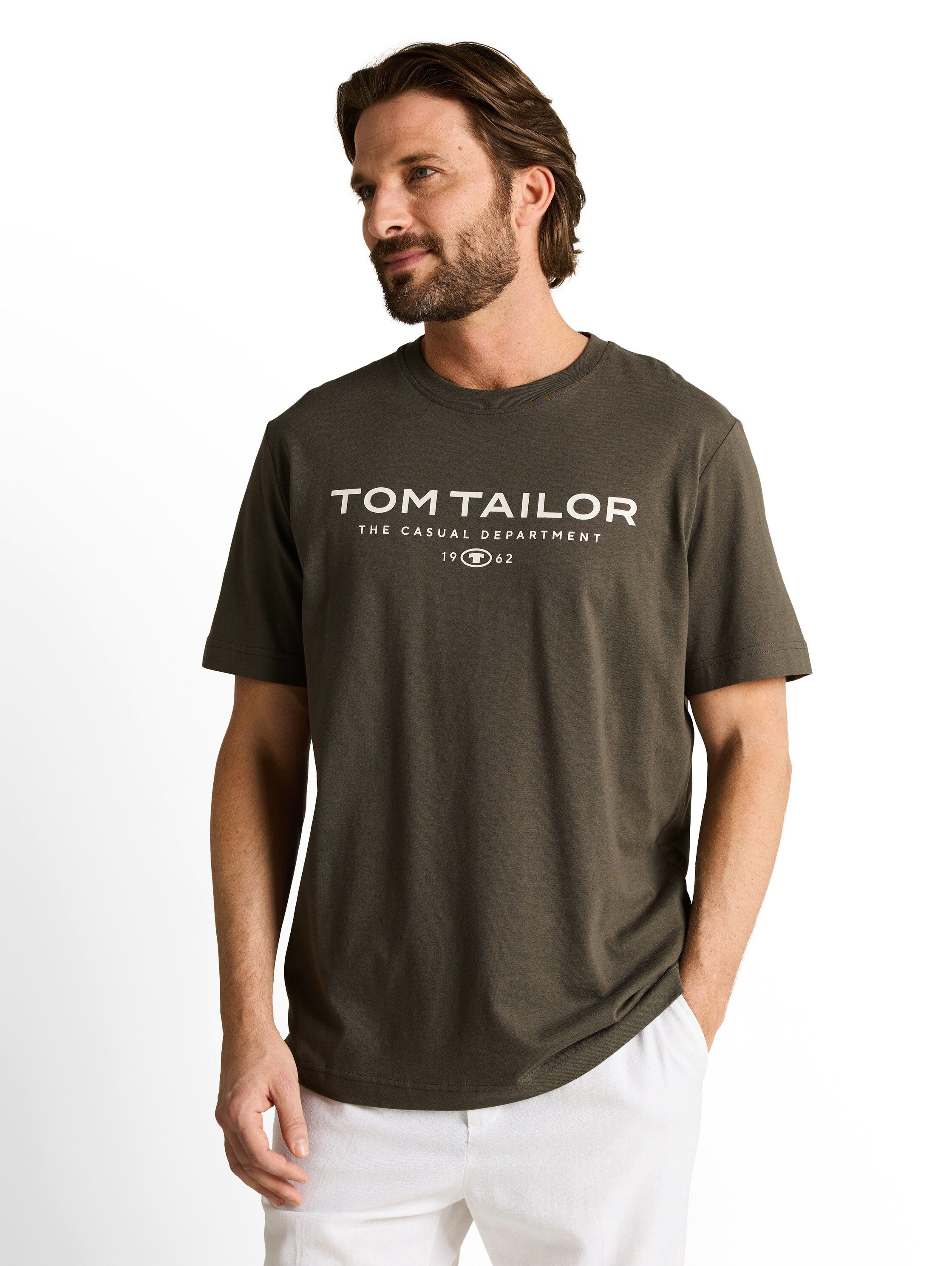 TOM TAILOR T-Shirt Sommershirt mit Frontprint günstig online kaufen