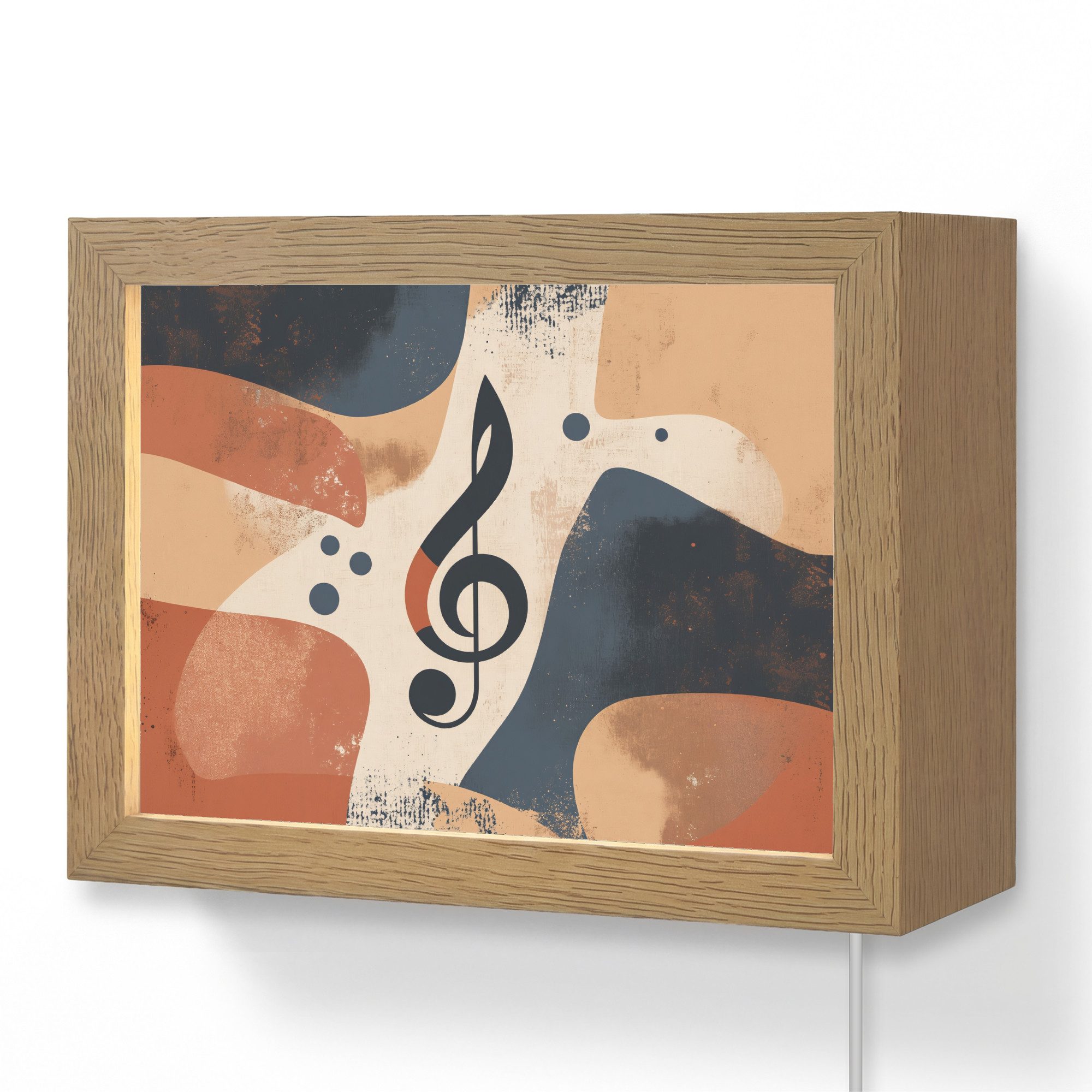 Wandleuchte Lightbox Tonart - G - Abstrakt - Beige