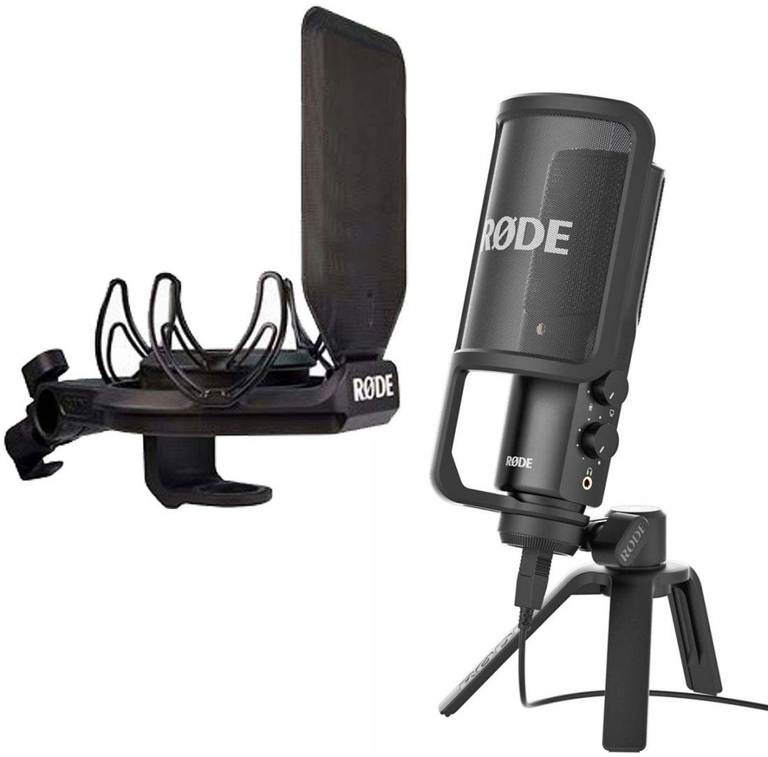 RODE Microphones Mikrofon Rode NT-USB Kondensatormikrofon + SMR Spinne