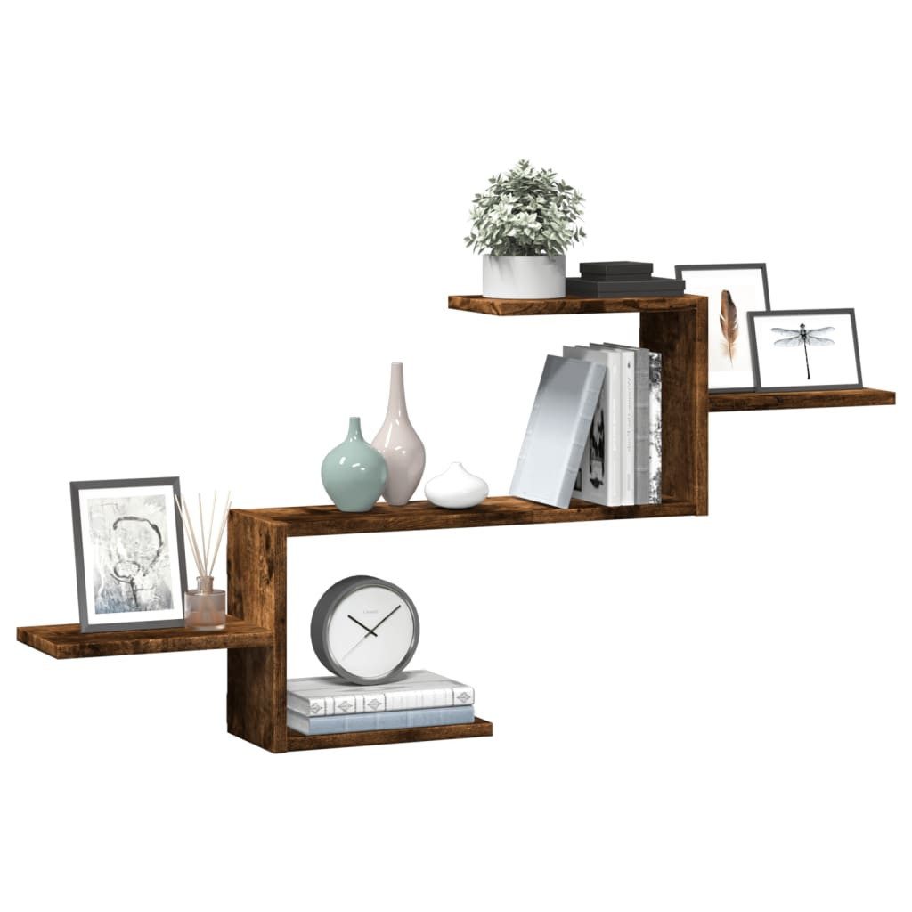 vidaXL Regal Wandregal Räuchereiche 104x15x49 cm günstig online kaufen