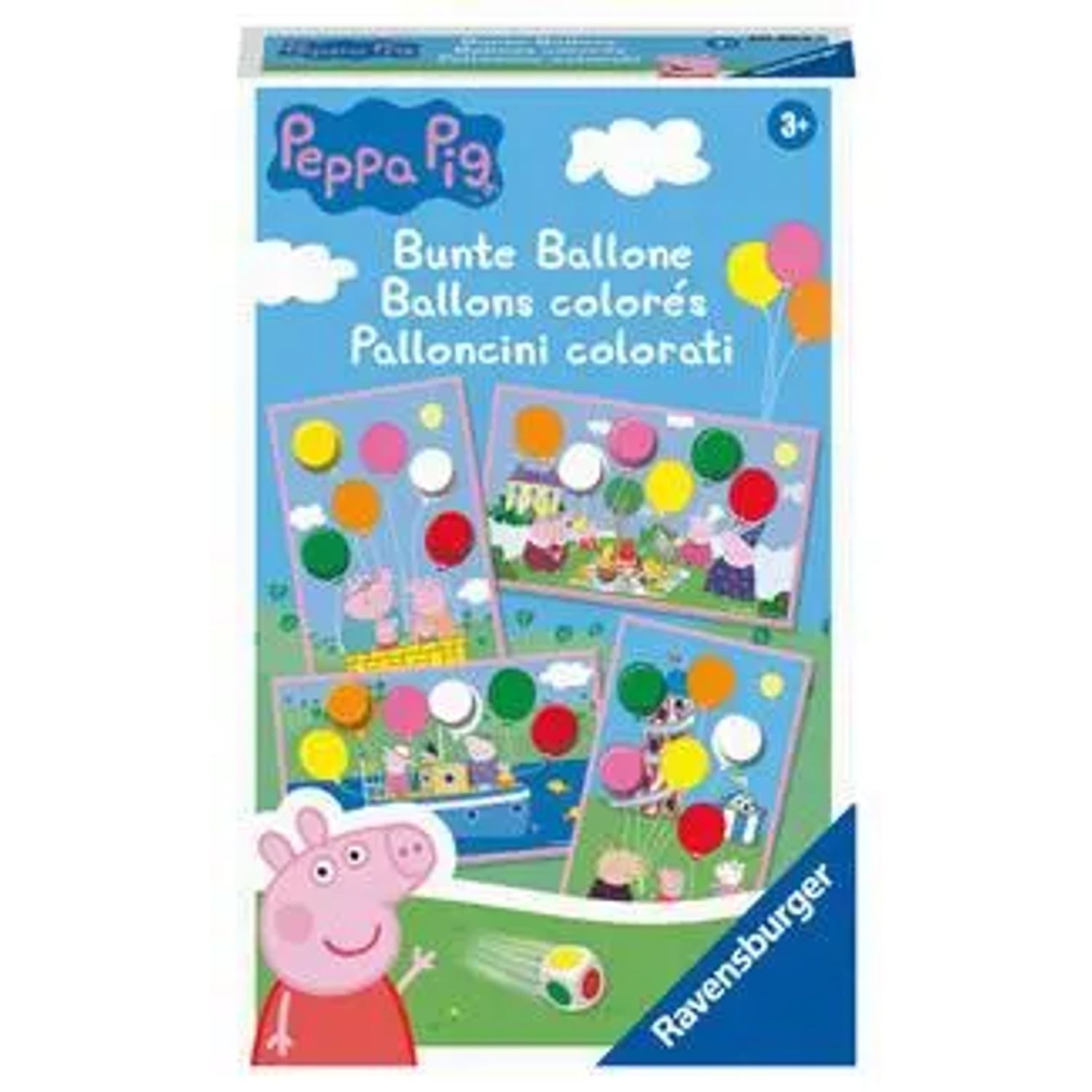 Ravensburger Spiel Ravensburger Mitbringspiel - 20853 - Peppa Pig Bunte Ballone -...