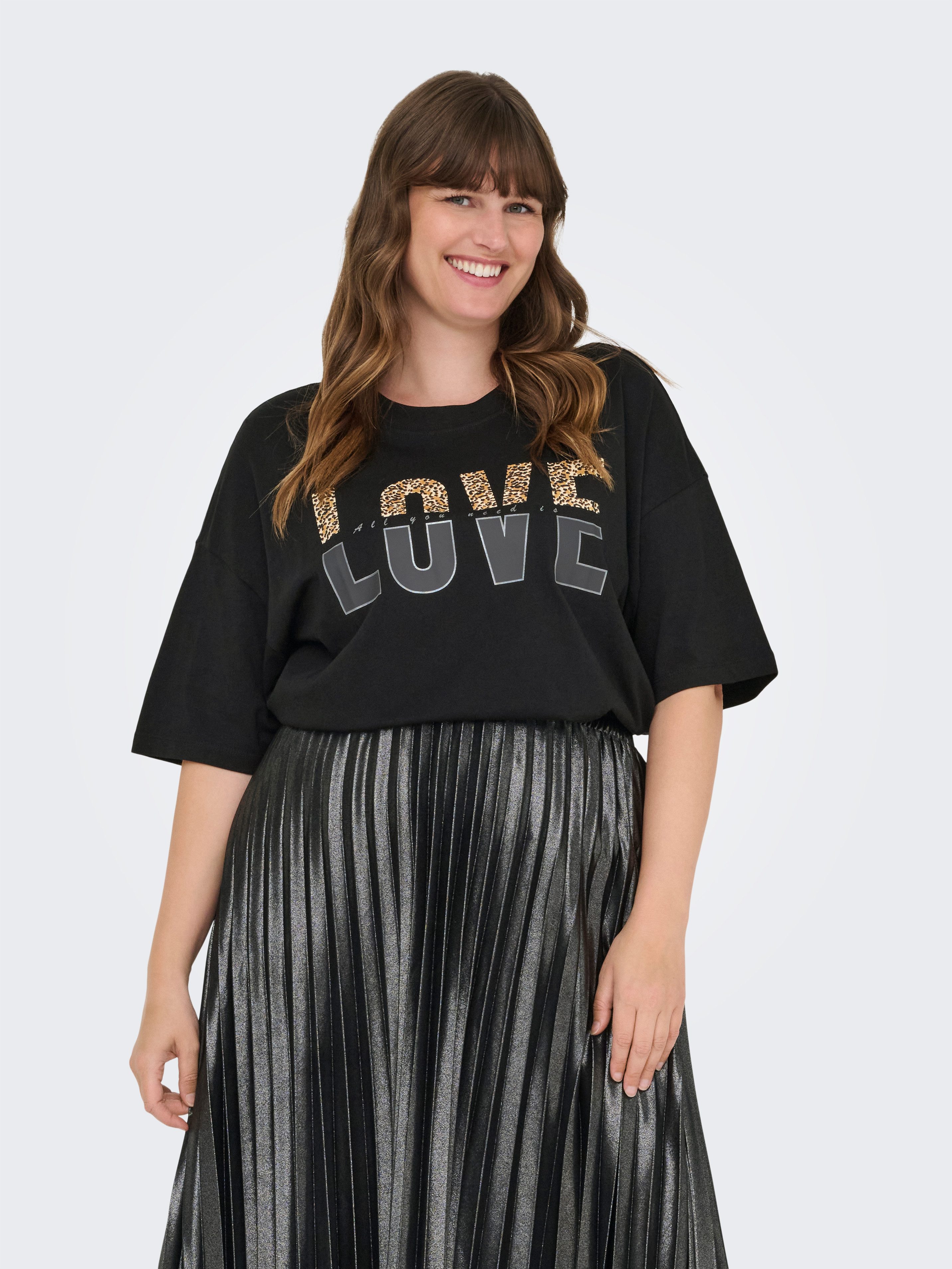 ONLY CARMAKOMA Kurzarmshirt CARKOURTNEY SS O-NECK günstig online kaufen