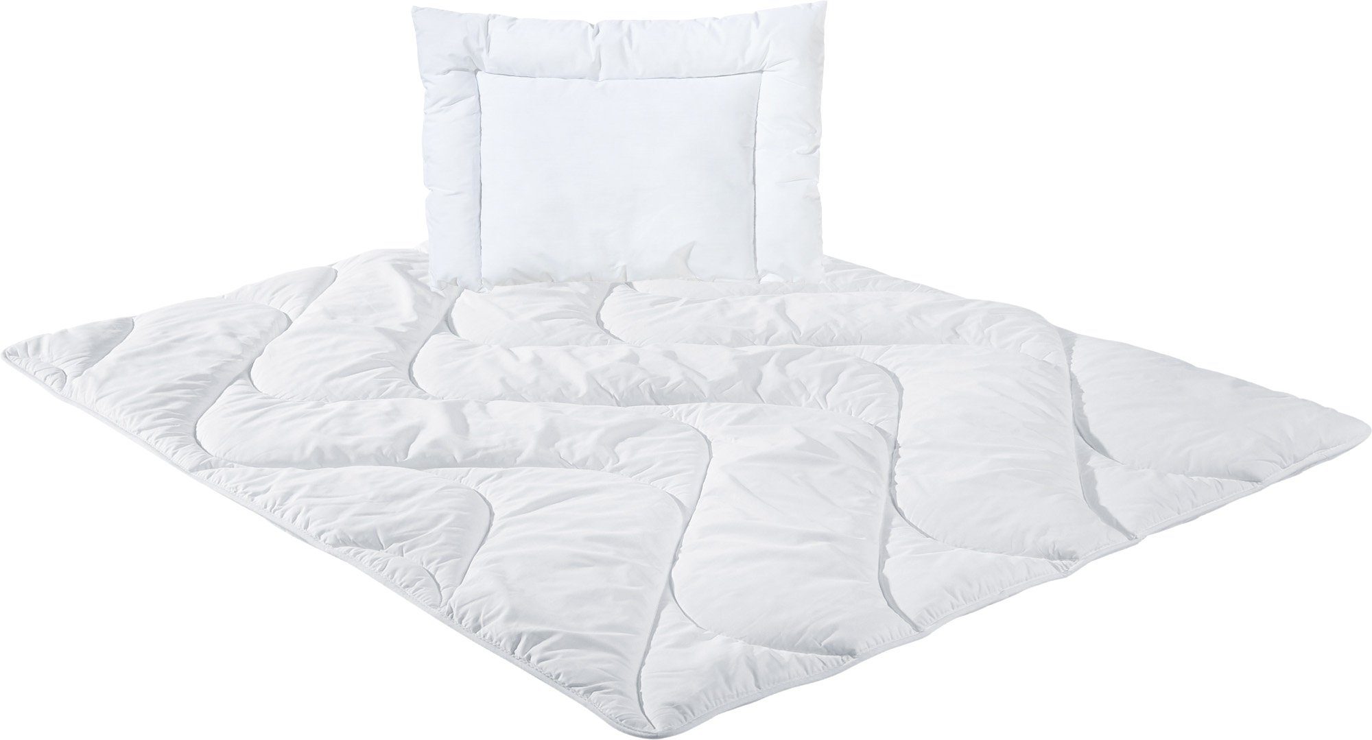 handgearbeitete Bettwäsche gefertigt in der EU KraftKids Bettwäsche-Set große weiße Sterne auf Grau Unirosa aus Kopfkissen 40 x 60 cm und Bettdecke 135 x 100 cm Bettbezug aus Baumwolle