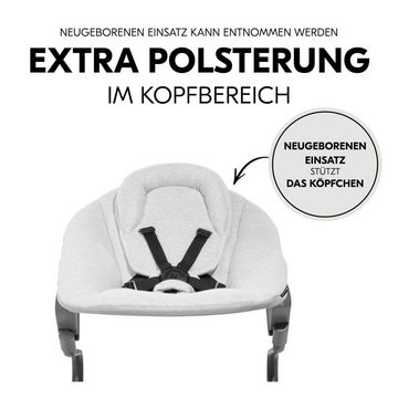 Hauck Hochstuhl Alpha Move Natur - Newborn Set, Babystuhl ab Geburt inkl. Aufsatz für Neugeborene, Tisch, Sitzauflage