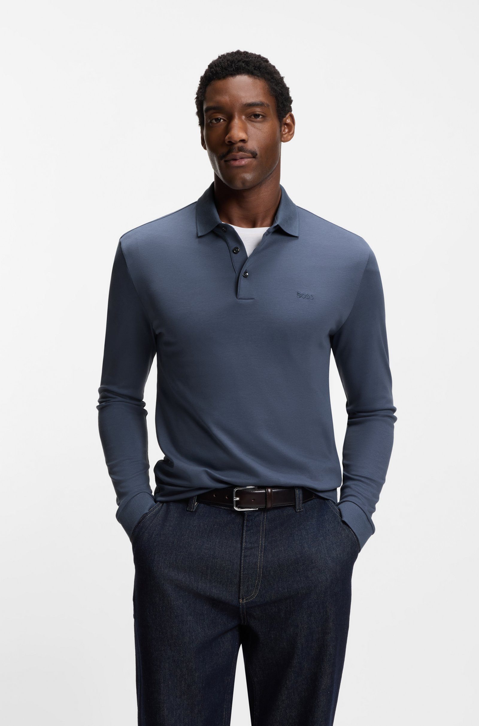 BOSS Poloshirt Pado mit Logo (1-tlg)