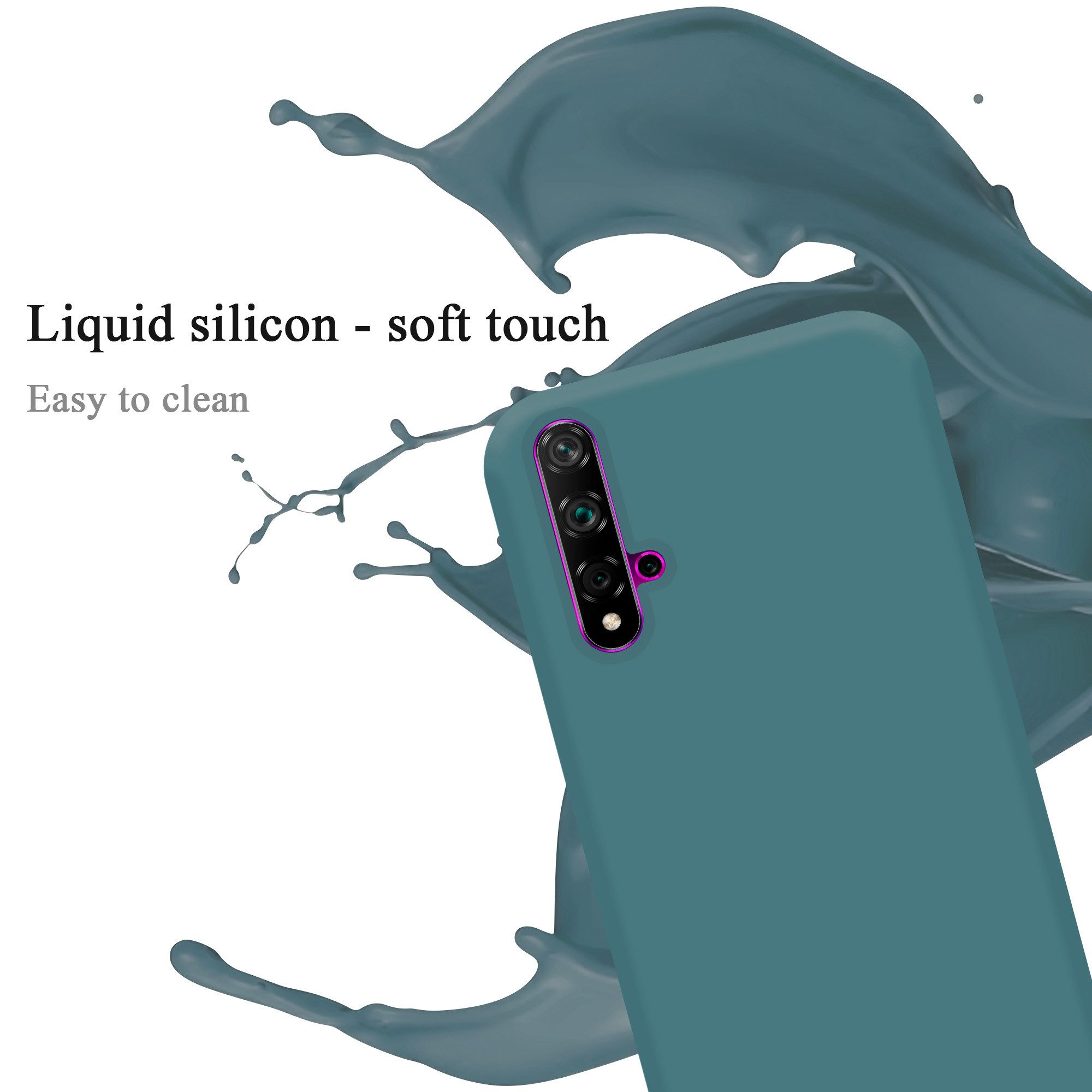 Cadorabo Handyhülle für Honor 20 / 20S / Huawei NOVA 5T Hülle Honor 20 / 20S / Huawei NOVA 5T, Flexible Hülle TPU Silikon Schutzhülle Back Cover Case