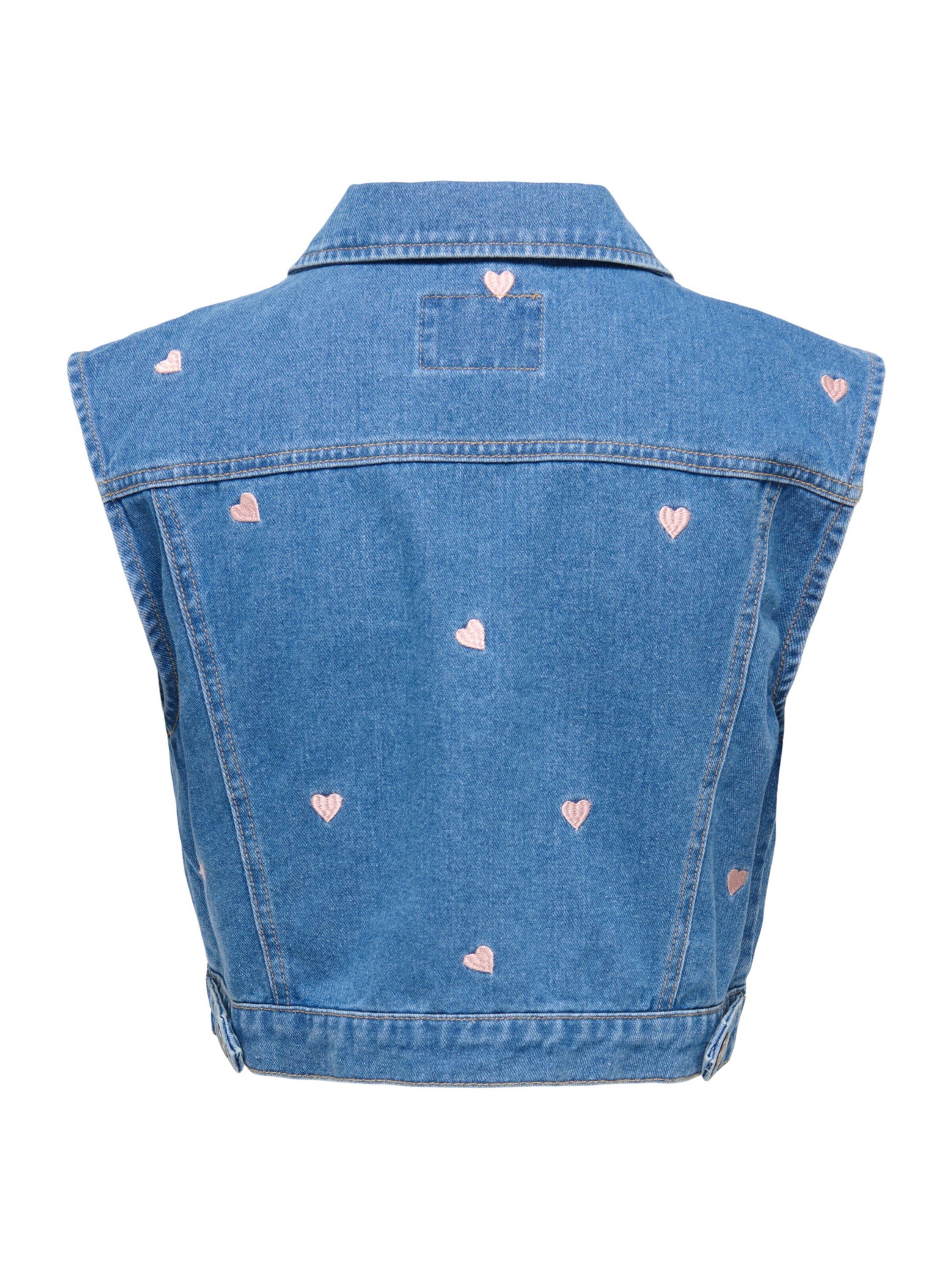 ONLY Jeansweste ONLVEGA (1-tlg) Stickerei