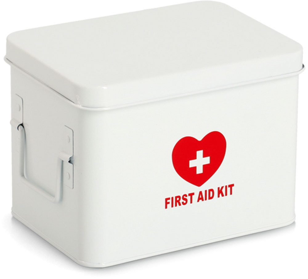 Zeller Present Aufbewahrungsbox Metall, weiß, robust, dekorativ, flexibles Ordungssystem