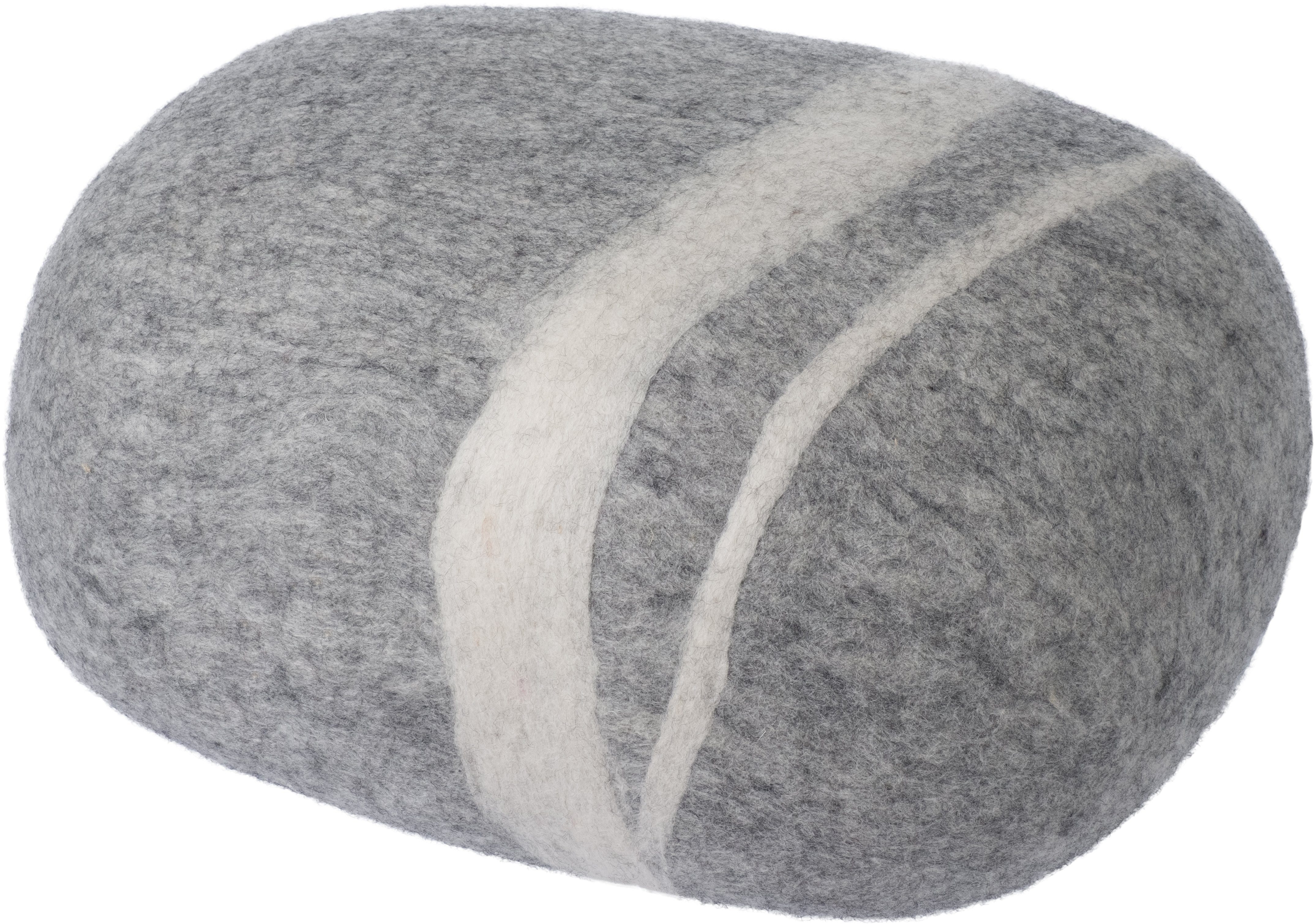myfelt Pouf Filz Kieselstein (Pouf), aus 100% reiner Schurwolle, Meditationskissen, Hocker