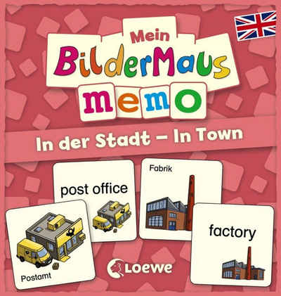 Loewe Spiel, Mein Bildermaus-Memo - Englisch - In der Stadt - In Town (Kinderspiel)