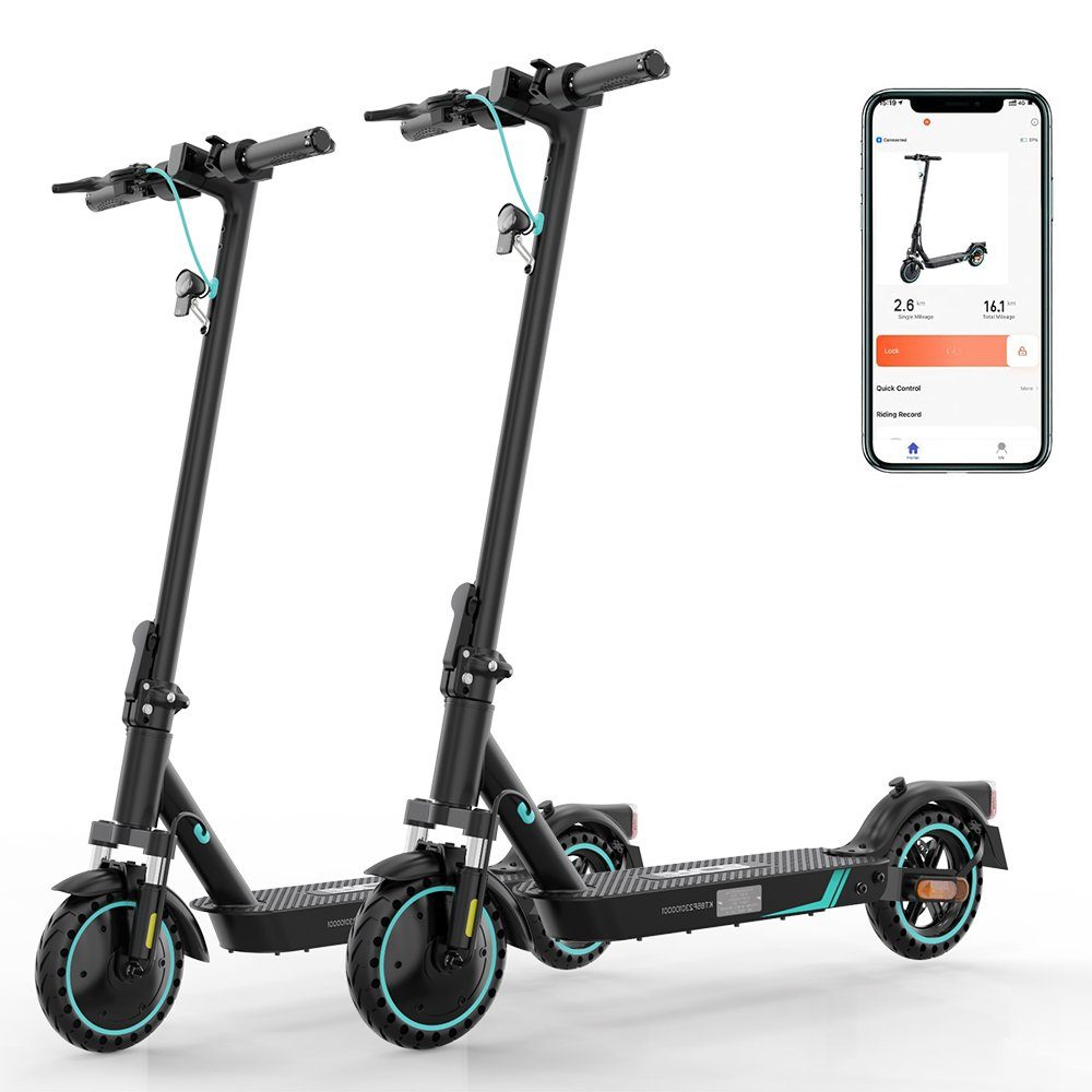 RCB Schwarz mit E-roller Stück rang Straßenzulassung 2 APP 8.5" mit E-Scooter, ABE, Max 25km