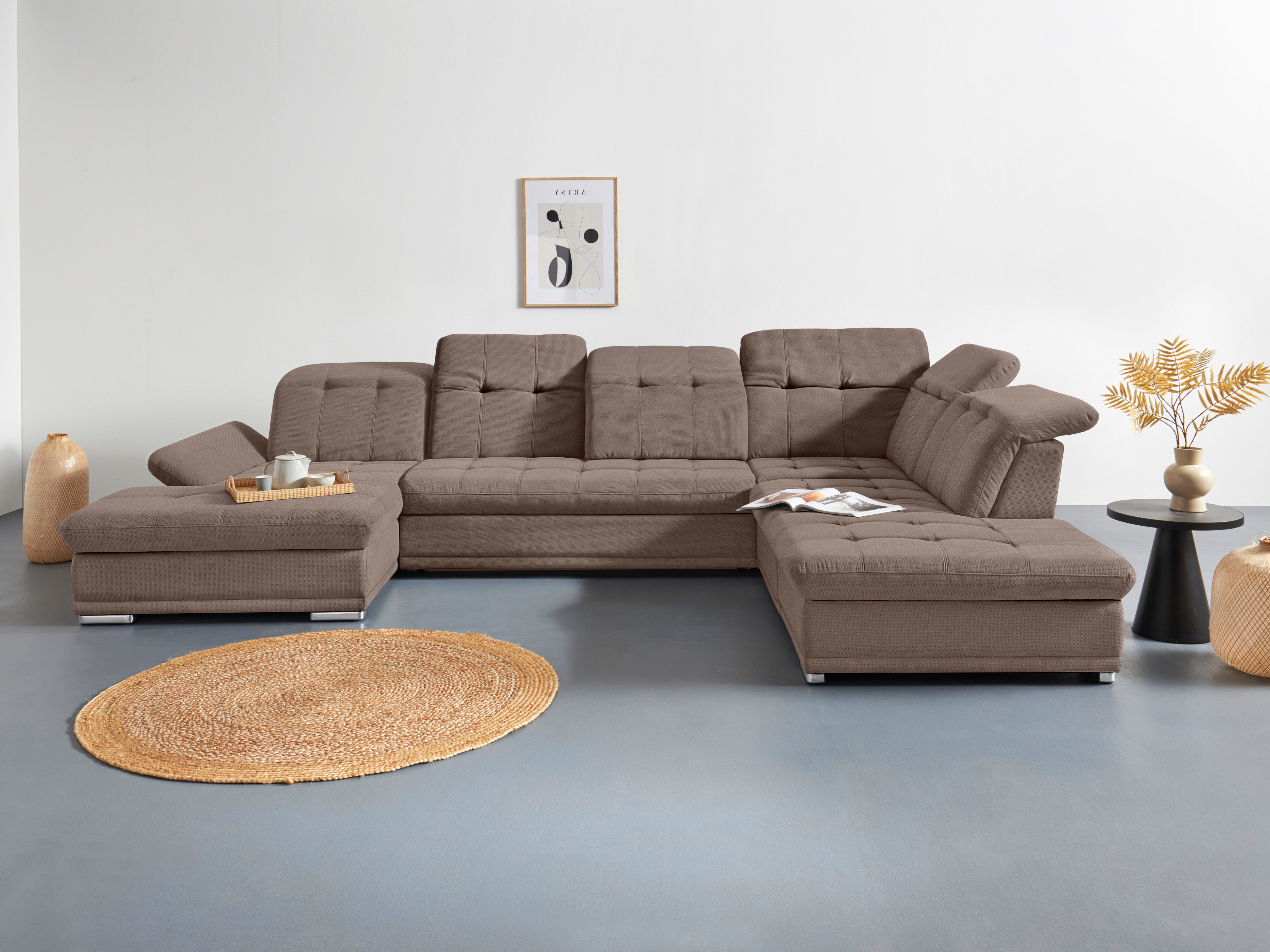 COTTA Wohnlandschaft Holiday U-Form mit Sitztiefen-, günstig online kaufen
