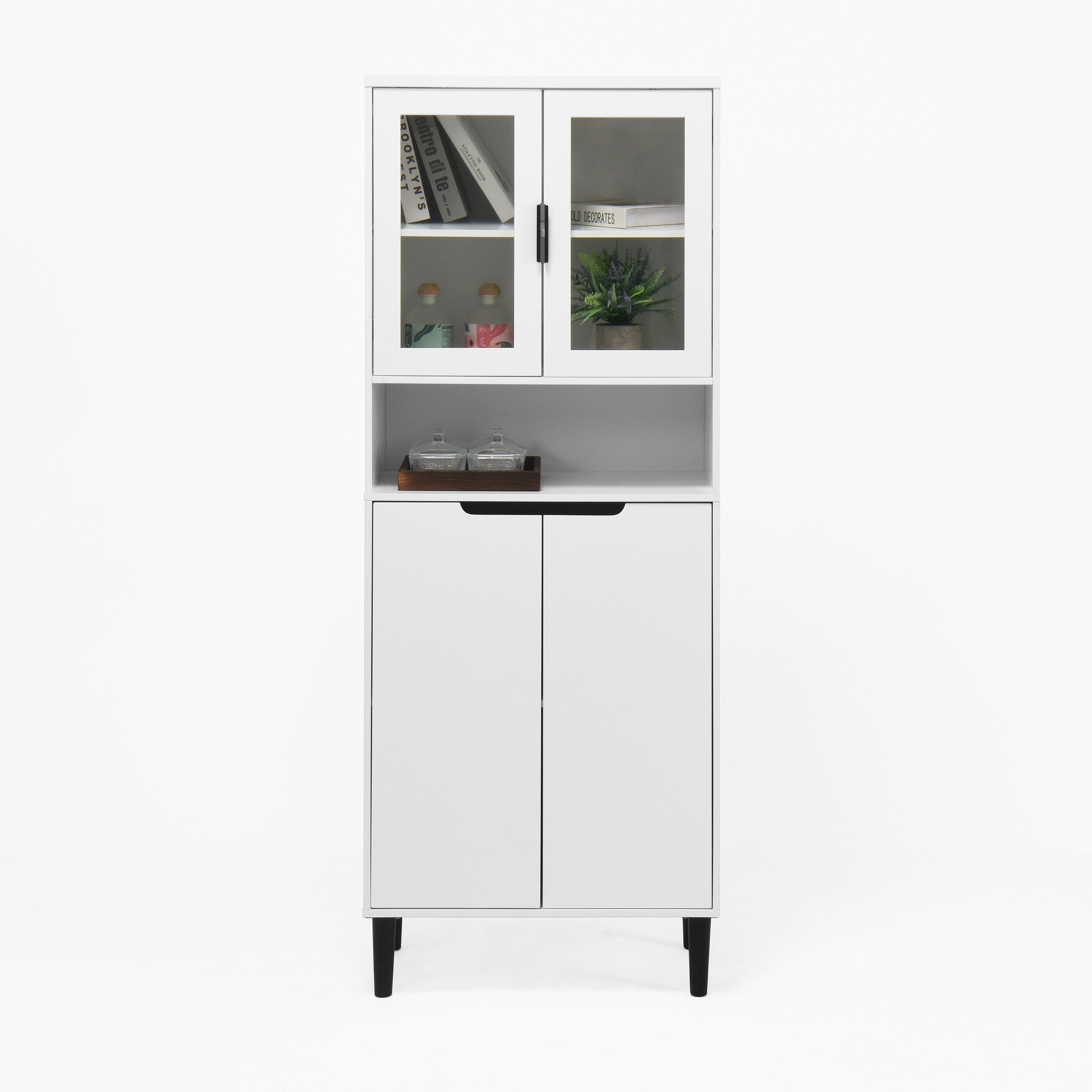 REDOM Bücherregal Modernes Hochschrank, mit 4 günstig online kaufen