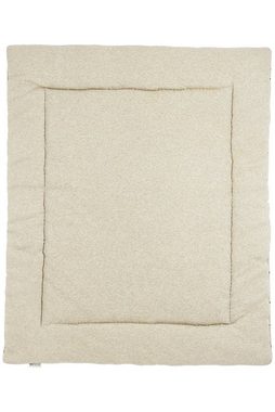 Meyco Baby Laufgittereinlage Rib Mini Spot Sand Melange, (1-tlg), 80x100cm