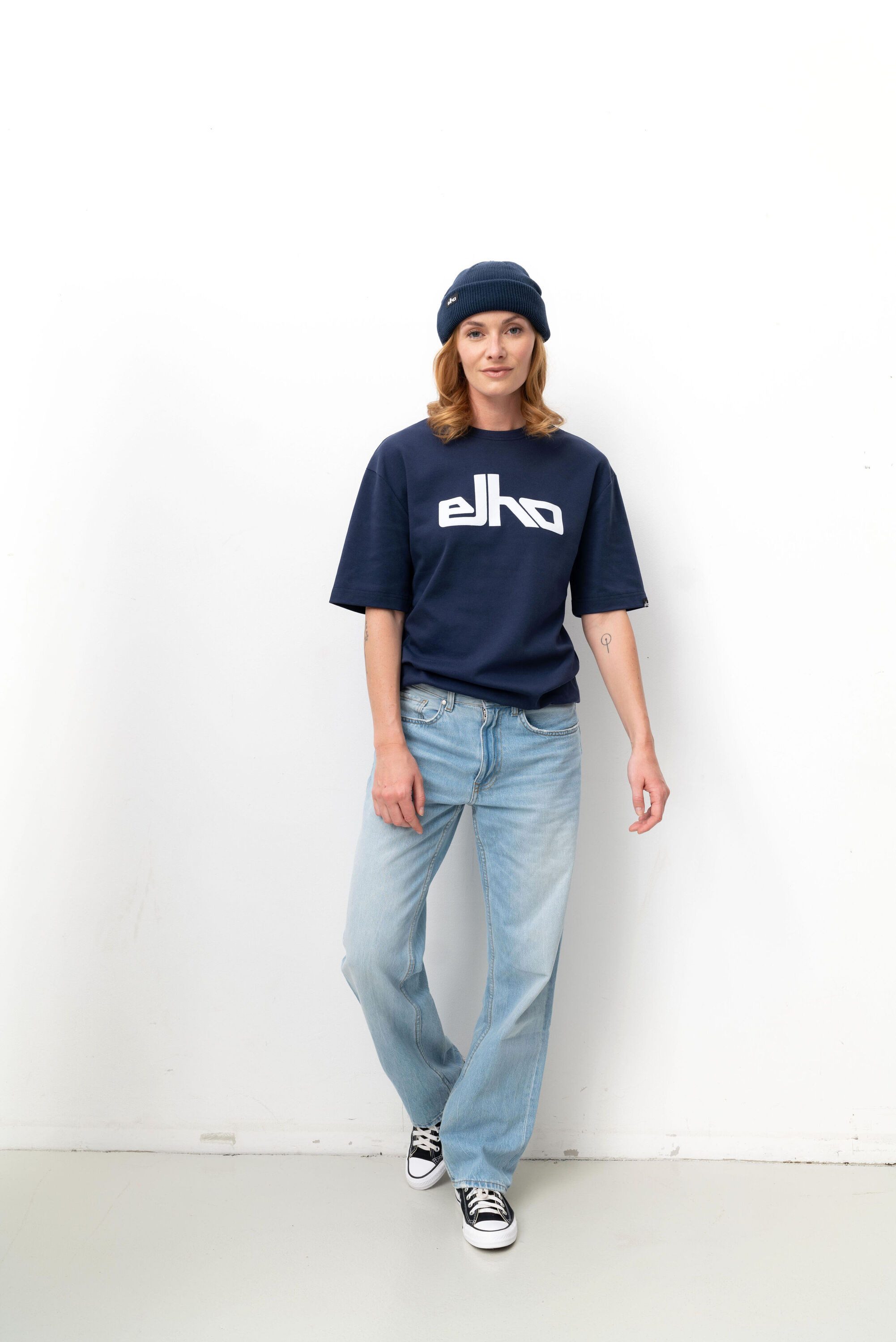 Elho Rundhalsshirt (1-tlg) mit elho Logo-Print