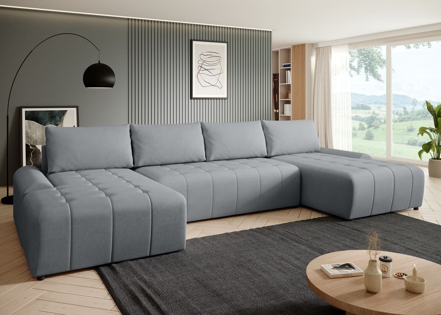 Beautysofa Ecksofa Costa U, inkl. Schlaffunktion, günstig online kaufen