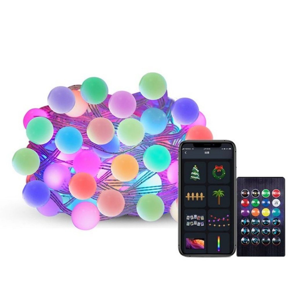 VIVIHEYDAY LED-Lichterkette Bunt