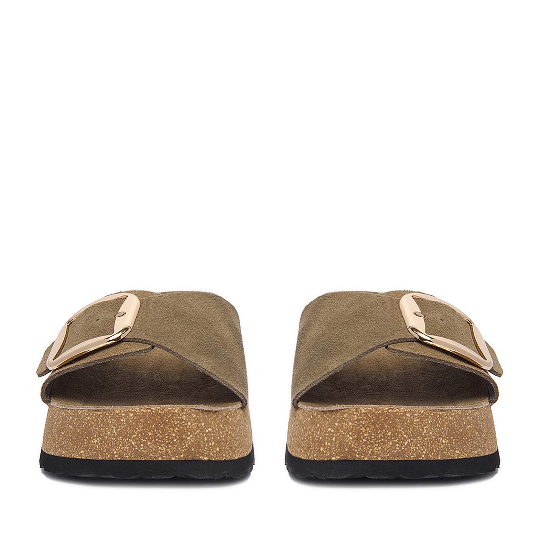 LASOCKI Lasocki Damen-Flip-Flops in Khaki Badepantolette