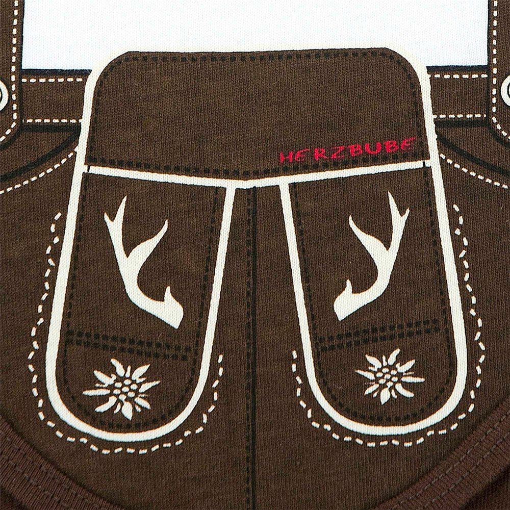 BONDI Body Baby Lederhose 'Gipfelkraxler' 905090, Weiß Braun