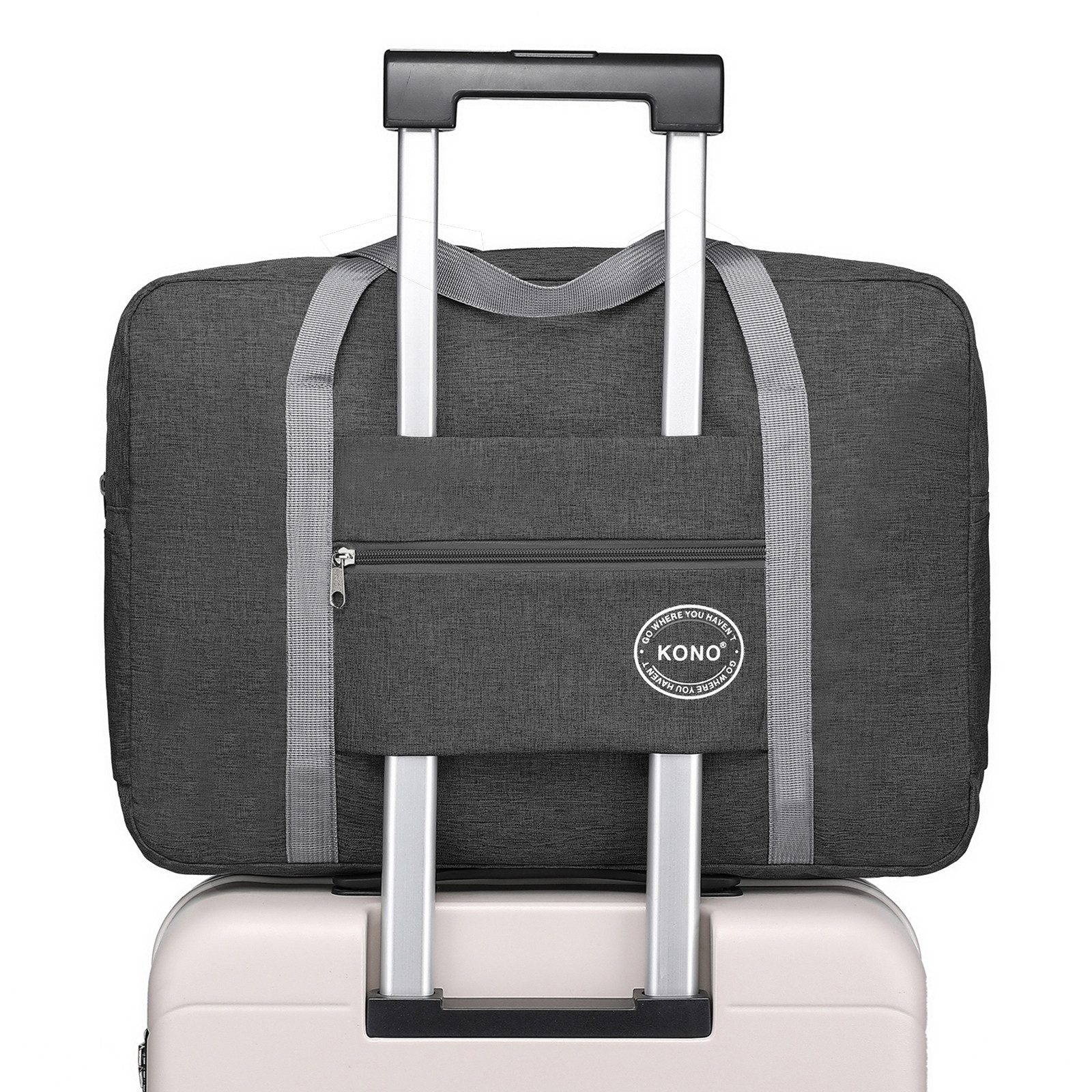 KONO Reisetasche Faltbare Wasserdichte Reisehandtasche – Für A4, 13,5“ Laptops & Reisen