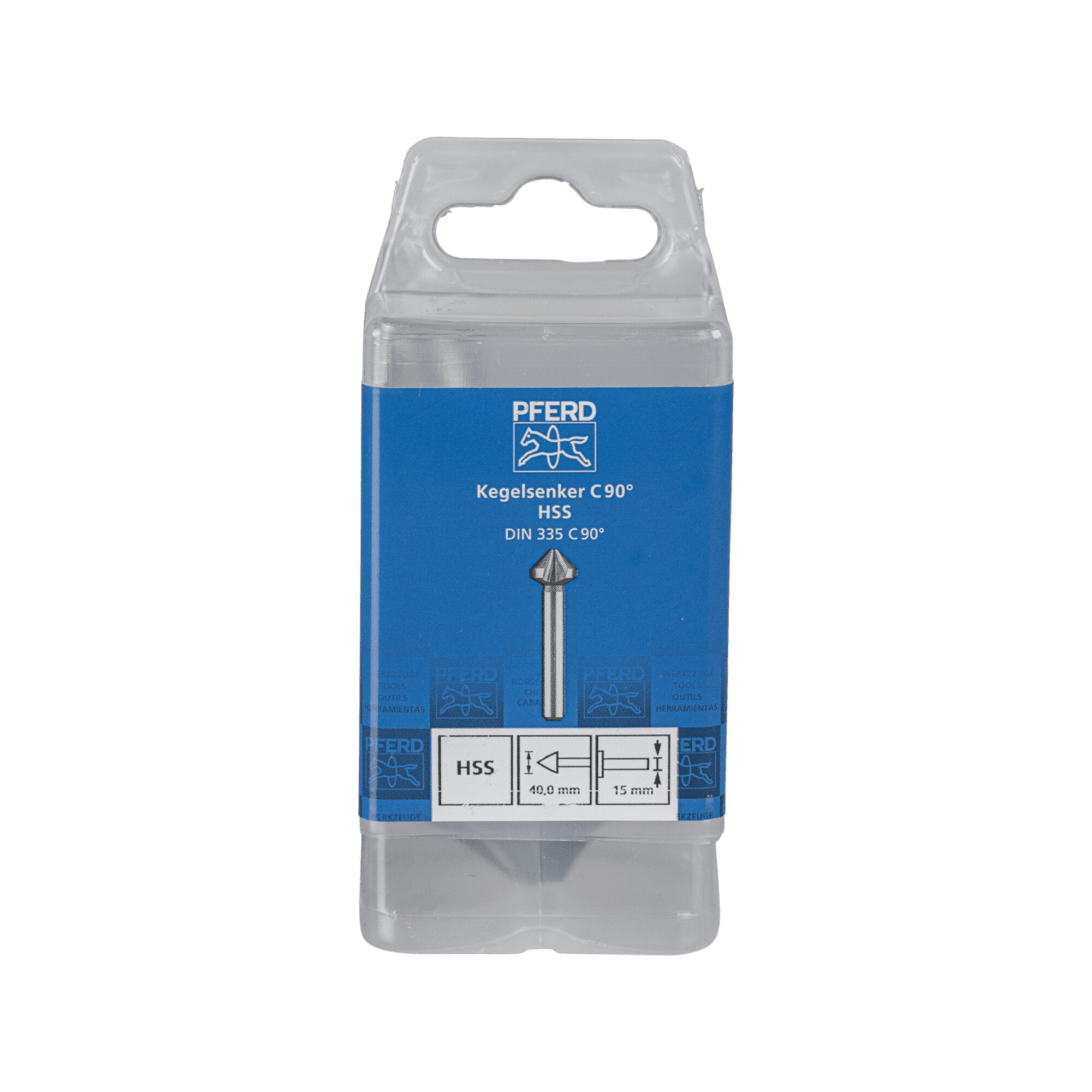 Pferd Kegelsenker PFERD TOOLS HSS Kegel-und Entgratsenker 90° Ø 40mm Schaft-Ø 15 mm DIN