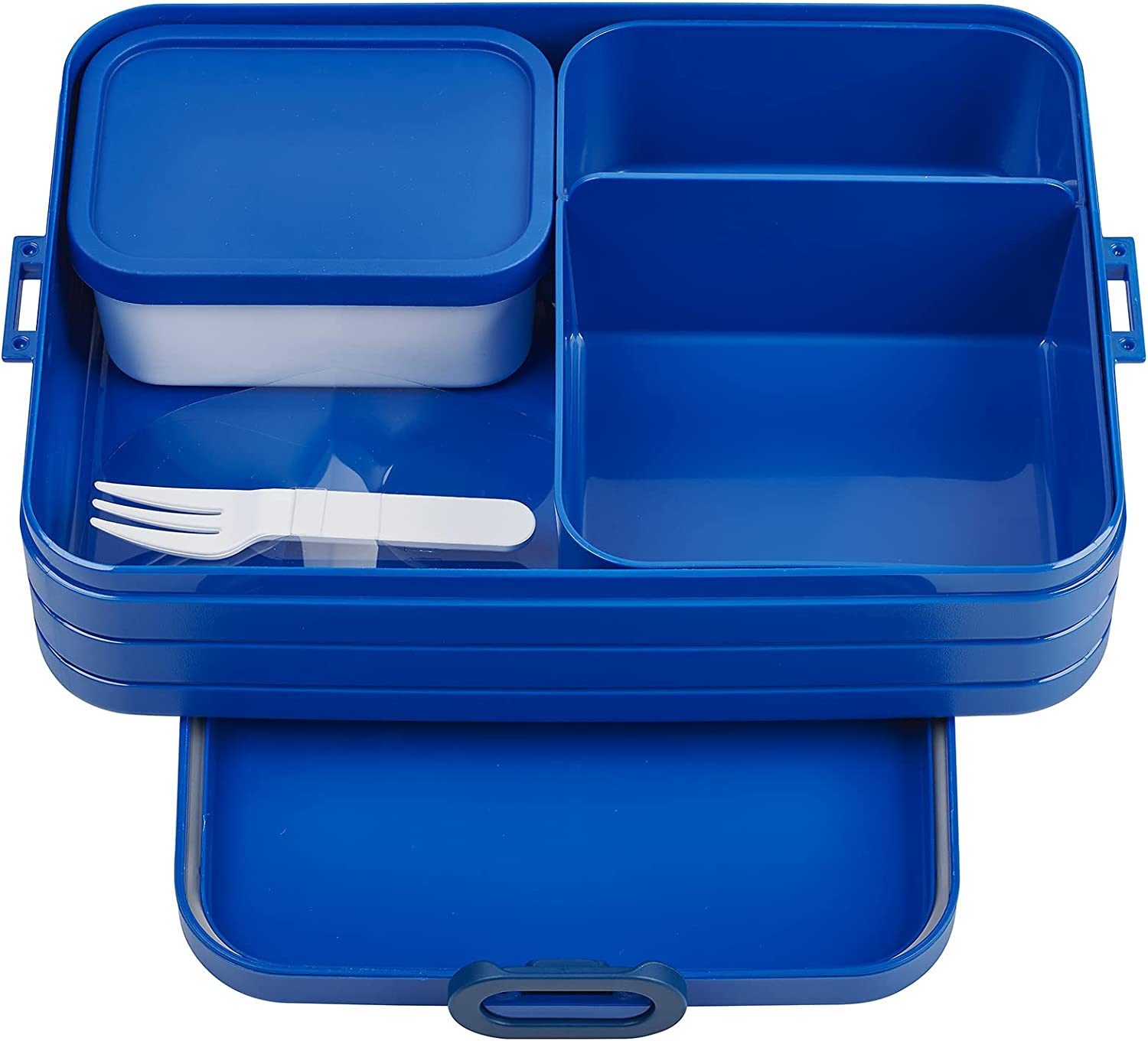 Mepal Lunchbox Lunchbox Take A Break Large, 1500 ml, mit Fächern für Mealprep, Vivid Blue, geeignet für bis zu 8 Butterbrote