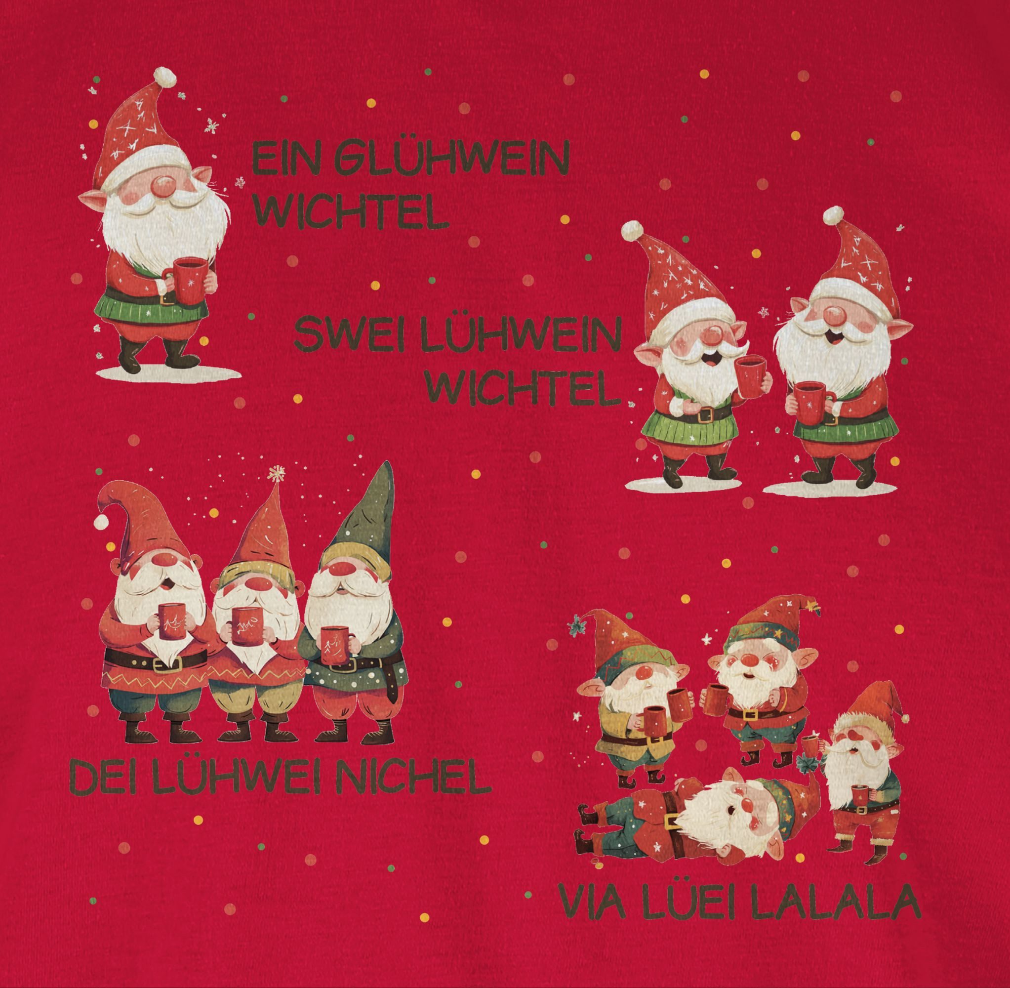 Shirtracer Rundhalsshirt Ein Glühwein Swei Glühwein, günstig online kaufen