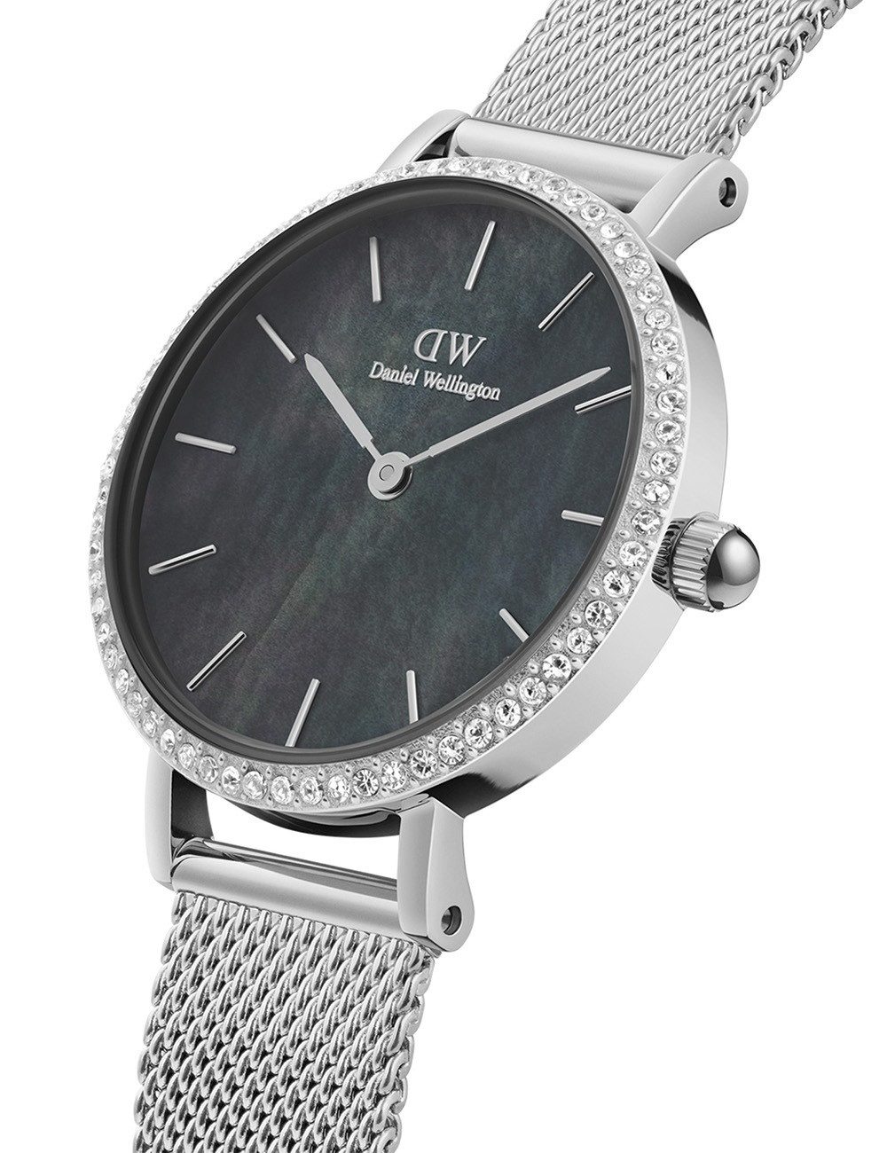 Daniel Wellington Quarzuhr Daniel Wellington DW00100661 Damenuhr Petite Lumine Bezel Sterling Bla Daniel Wellington DW00100661 Damenuhr Petite Lumine Bezel Sterling Black 28mm 3ATM