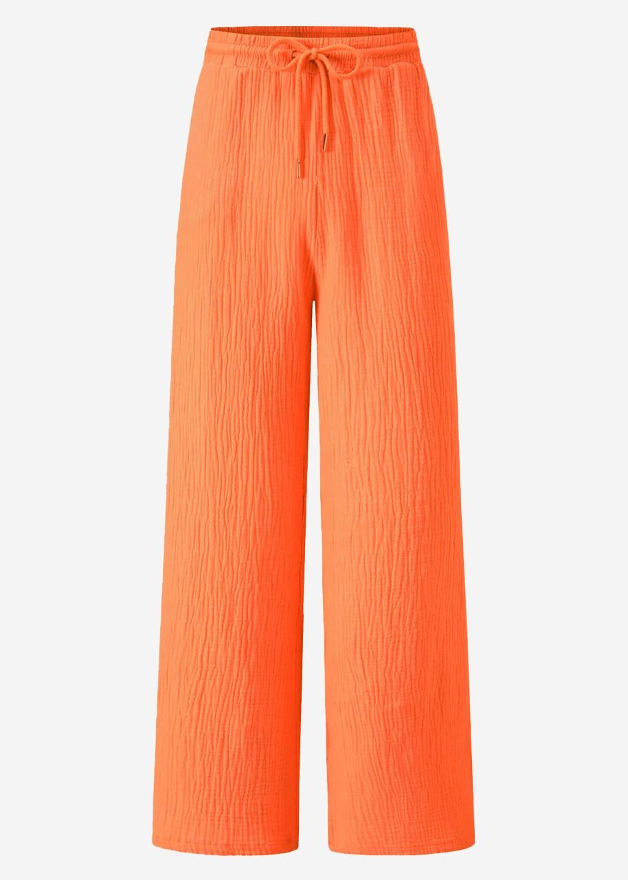 SASSYCLASSY Stoffhose Leichte Musselin Sommer Hose günstig online kaufen