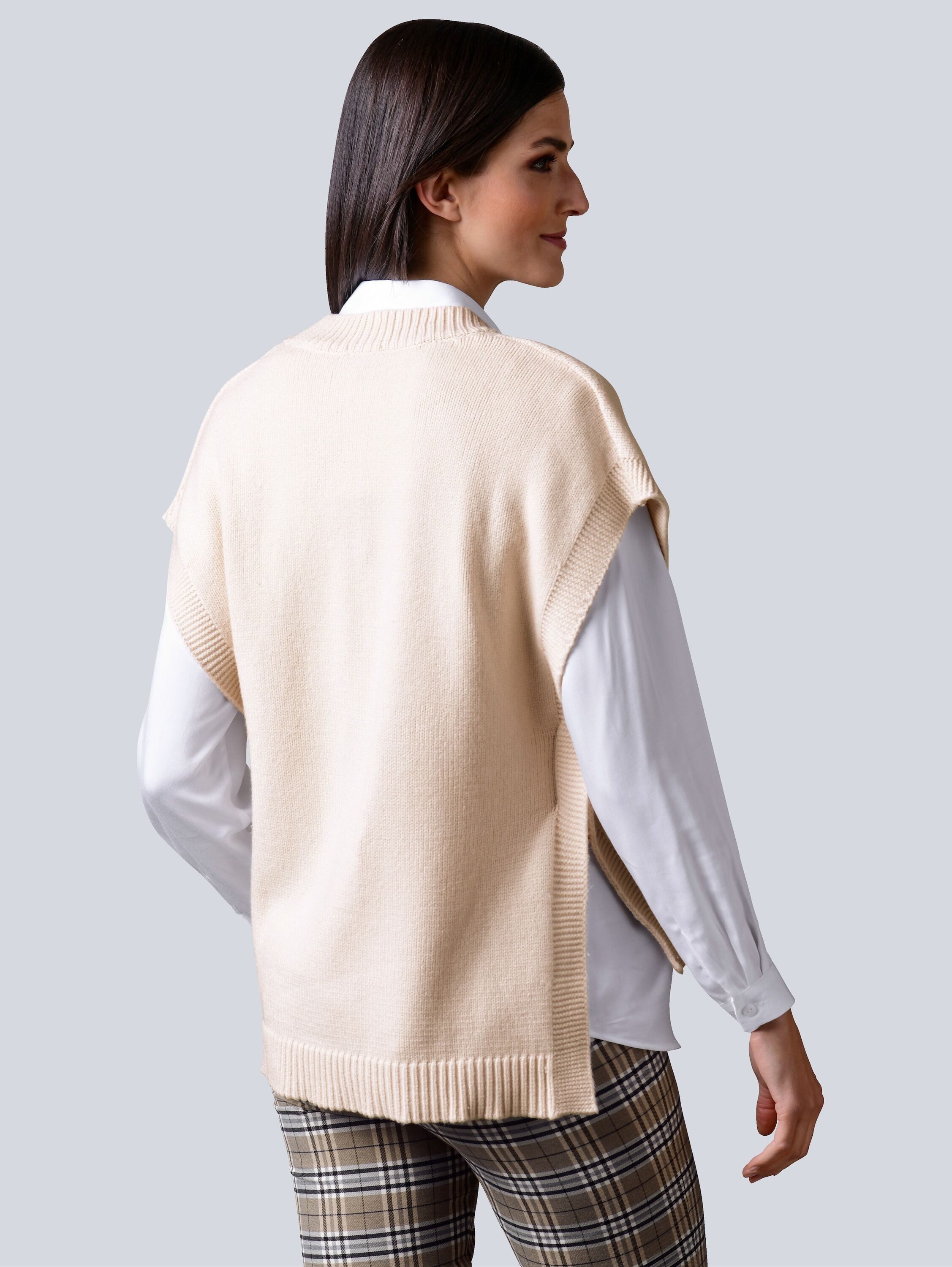 Alba Moda Pullunder Pullunder in lässiger Oversized-Form