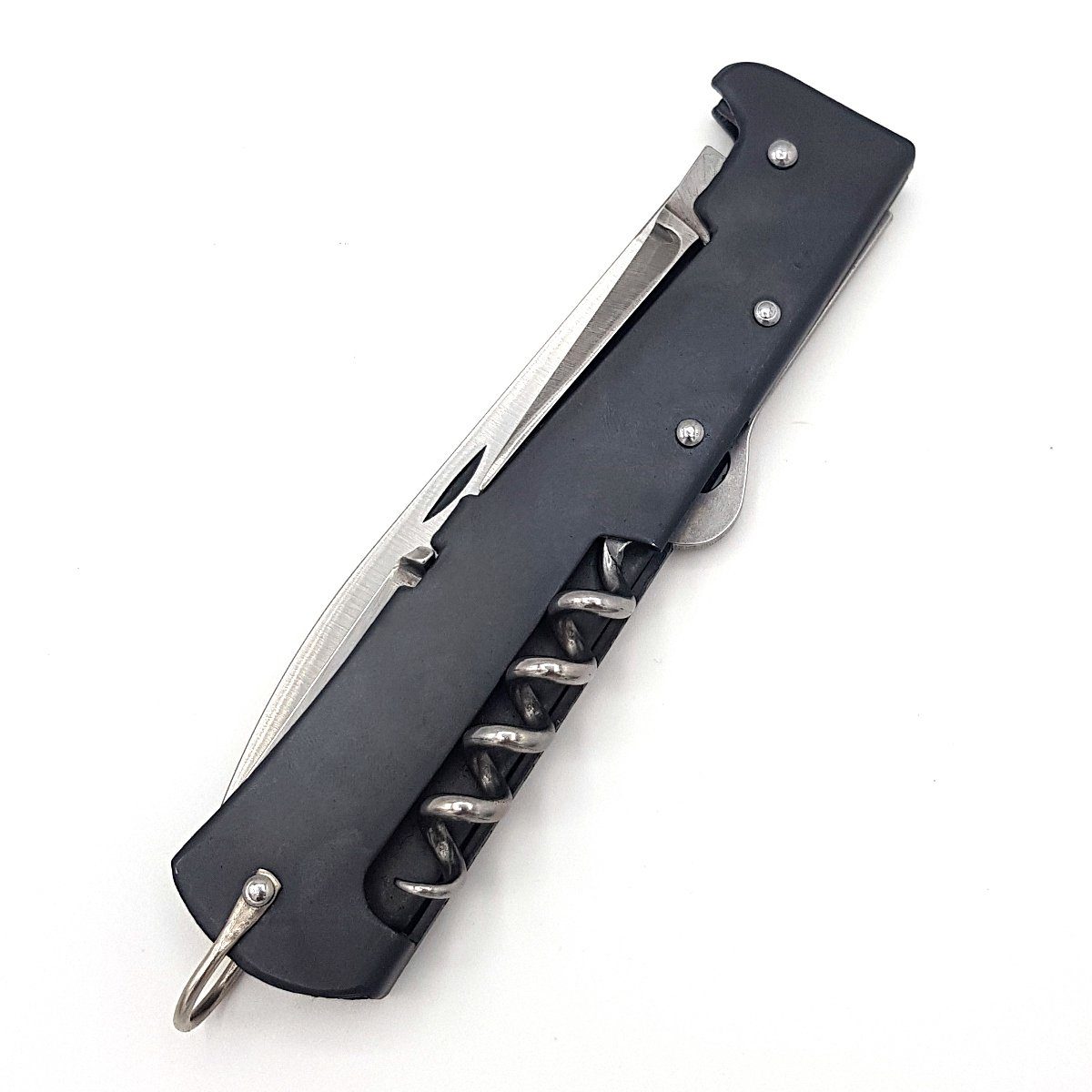 Messer Stahl Carbonstahl, Klinge Mercator-Messer Backlock Multi groß brüniert, Taschenmesser Otter