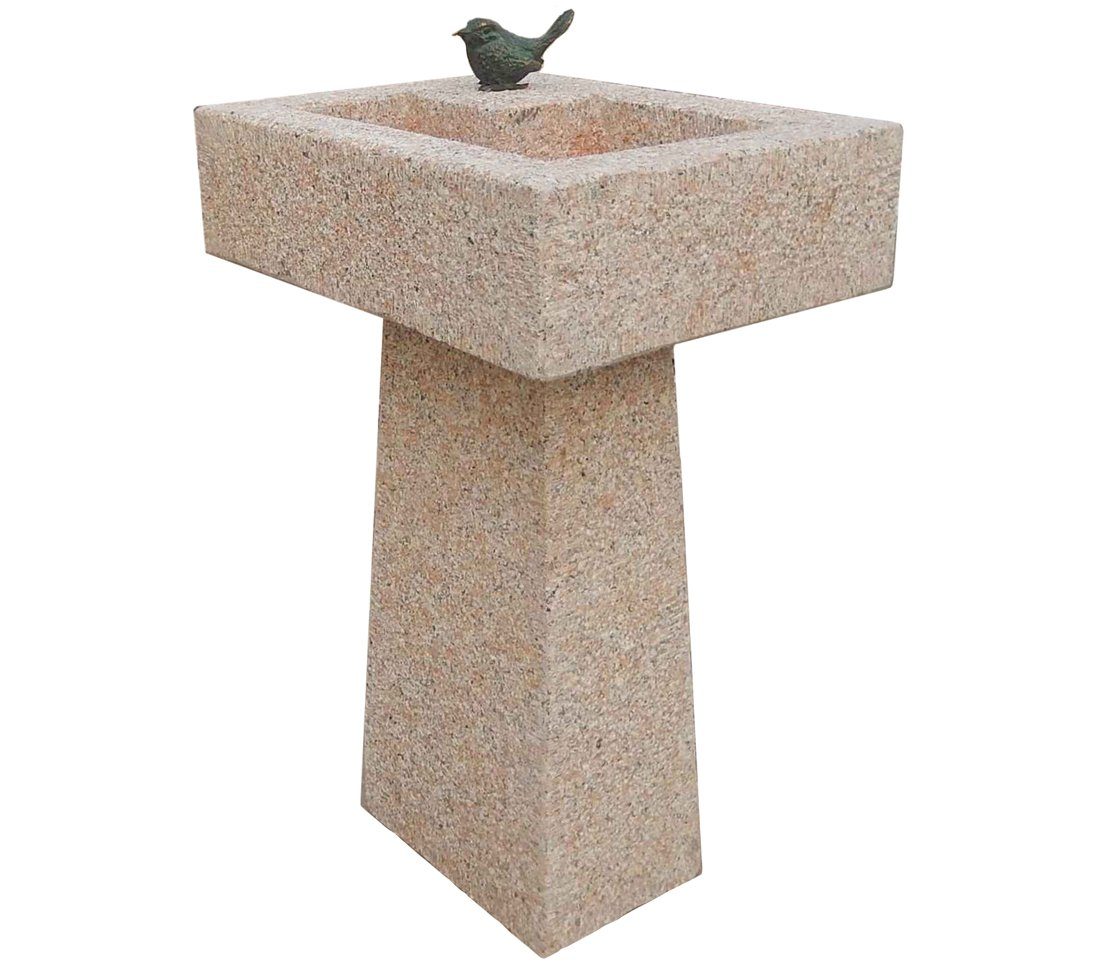 Dehner Vogeltränke Vogelfigur für Vogeltränke, 5 x 10 x 4 cm, Bronze, filigrane Bronzefigur zur Verschönerung der Vogeltränke