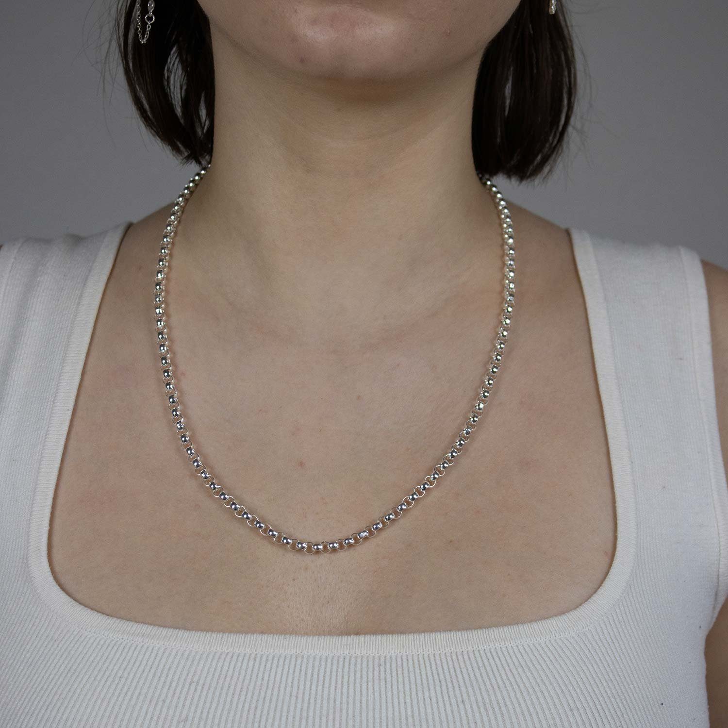 HOPLO Silberkette Silberkette Erbskette Länge 55cm - Breite 4,5mm - 925 Sil günstig online kaufen