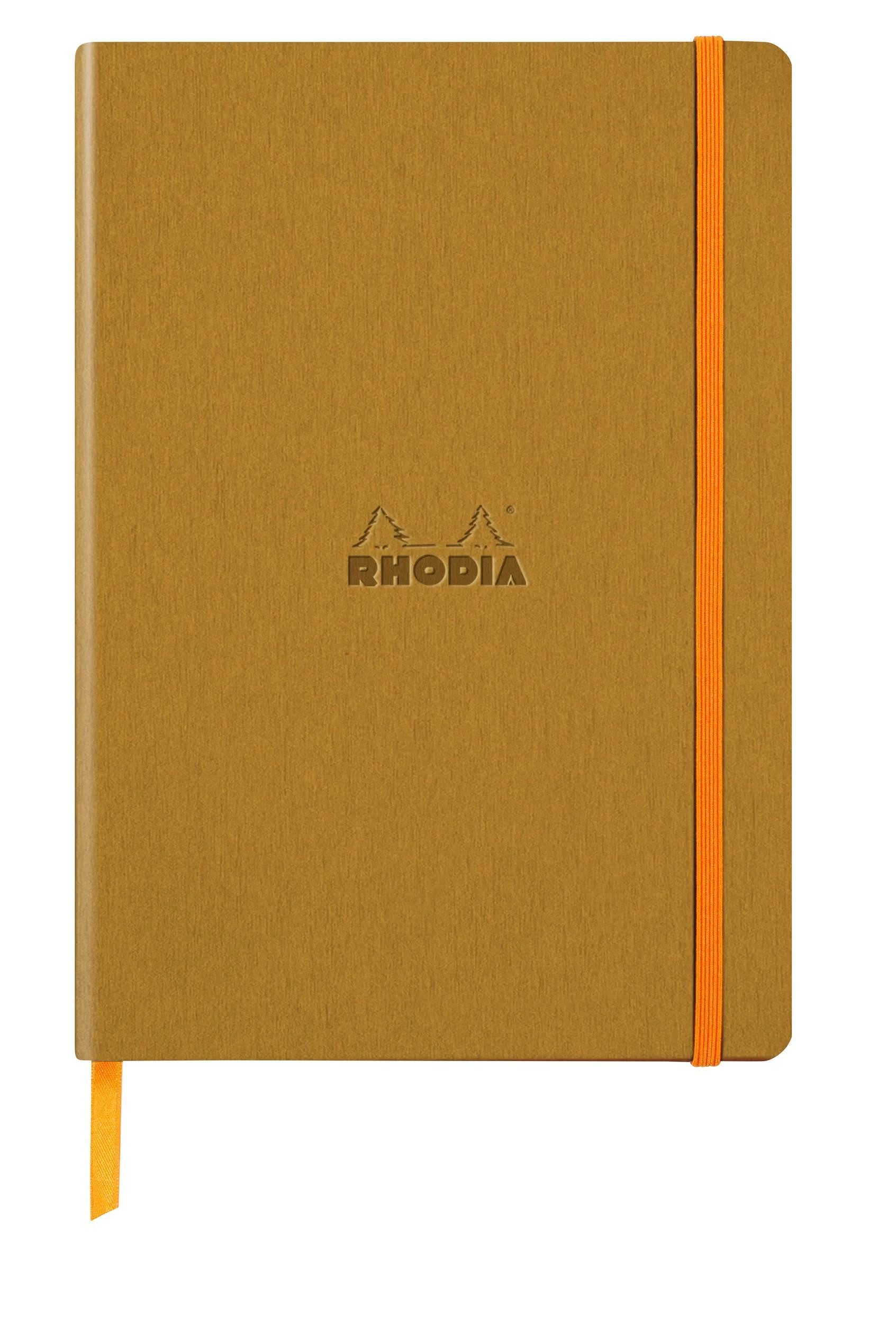 Rhodia Einsteck-Fotoalbum Notizbuch A5 Softcover, 80 Bl 90g, dot/punktkariert, Gold 117476C, Buch geleimt