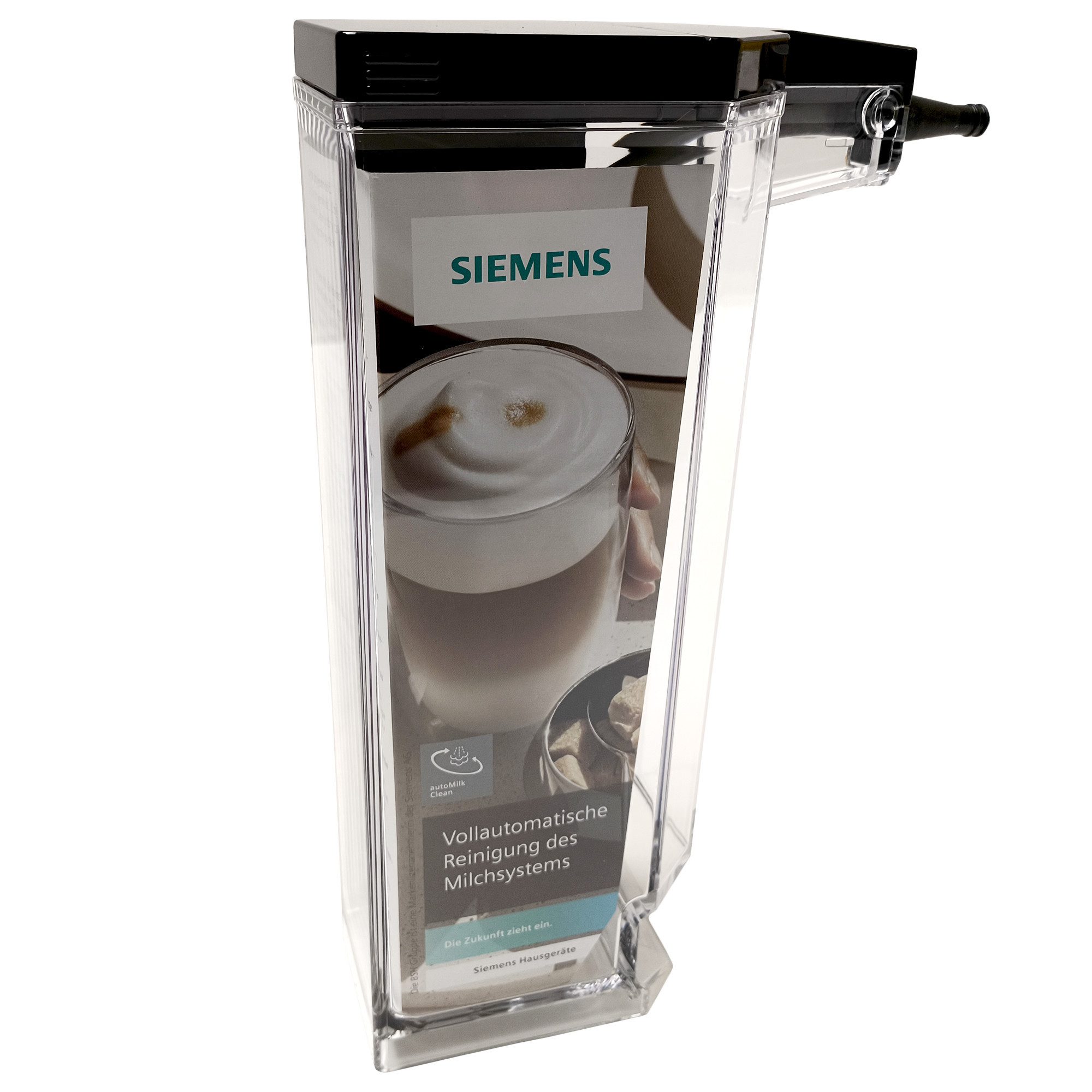 SIEMENS Milchbehälter Milchkanne 11032160 mit Deckel Schlauch Rohr, für Kaffeemaschine