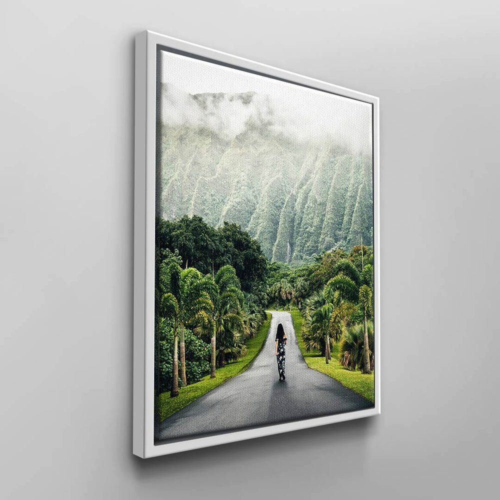 DOTCOMCANVAS® Leinwandbild, Moderne Wandbilder Rahmen von DOTCOM schwarzer CANVAS