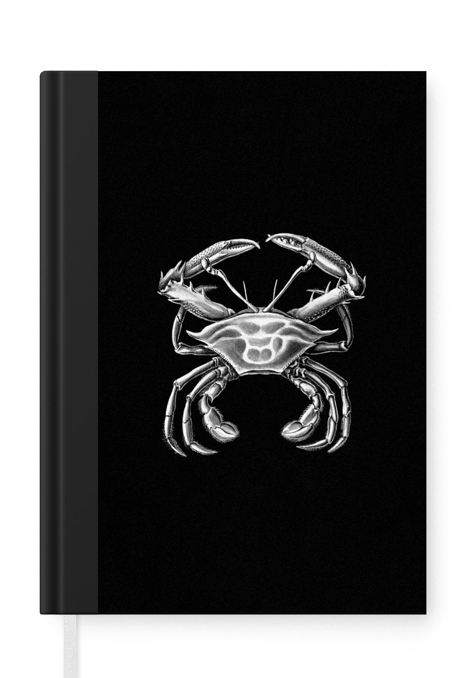 MuchoWow Notizbuch Ernst Haeckel - Krabbe - Alte Meister - Vintage - Tiere - Kunst, Journal, Merkzettel, Tagebuch, Notizheft, A5, 98 Seiten, Haushaltsbuch | Notizbücher
