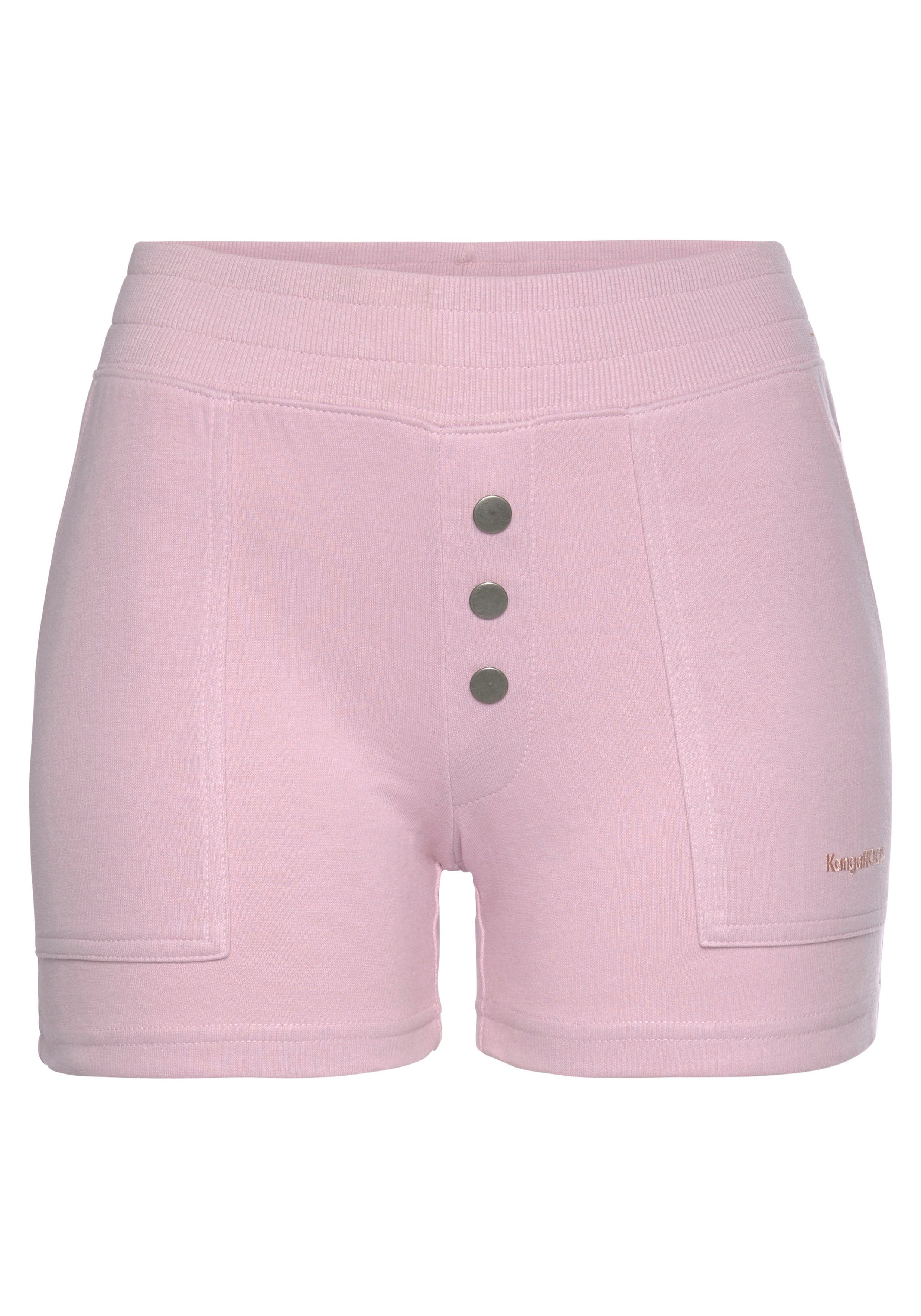 KangaROOS Shorts Eingrifftaschen mit rosa