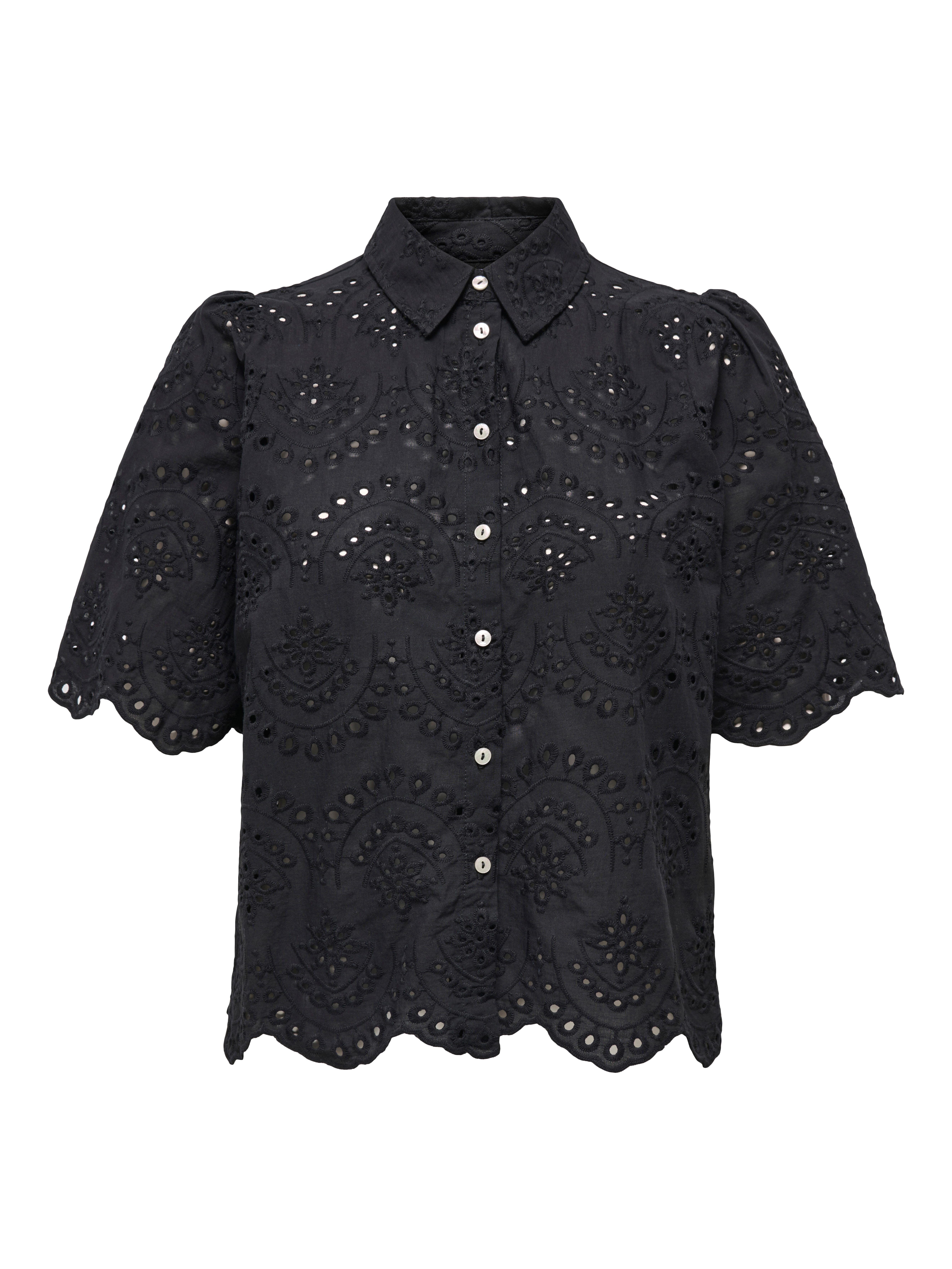 Spitzenbluse ONLVALAIS S/S SHIRT WVN NOOS