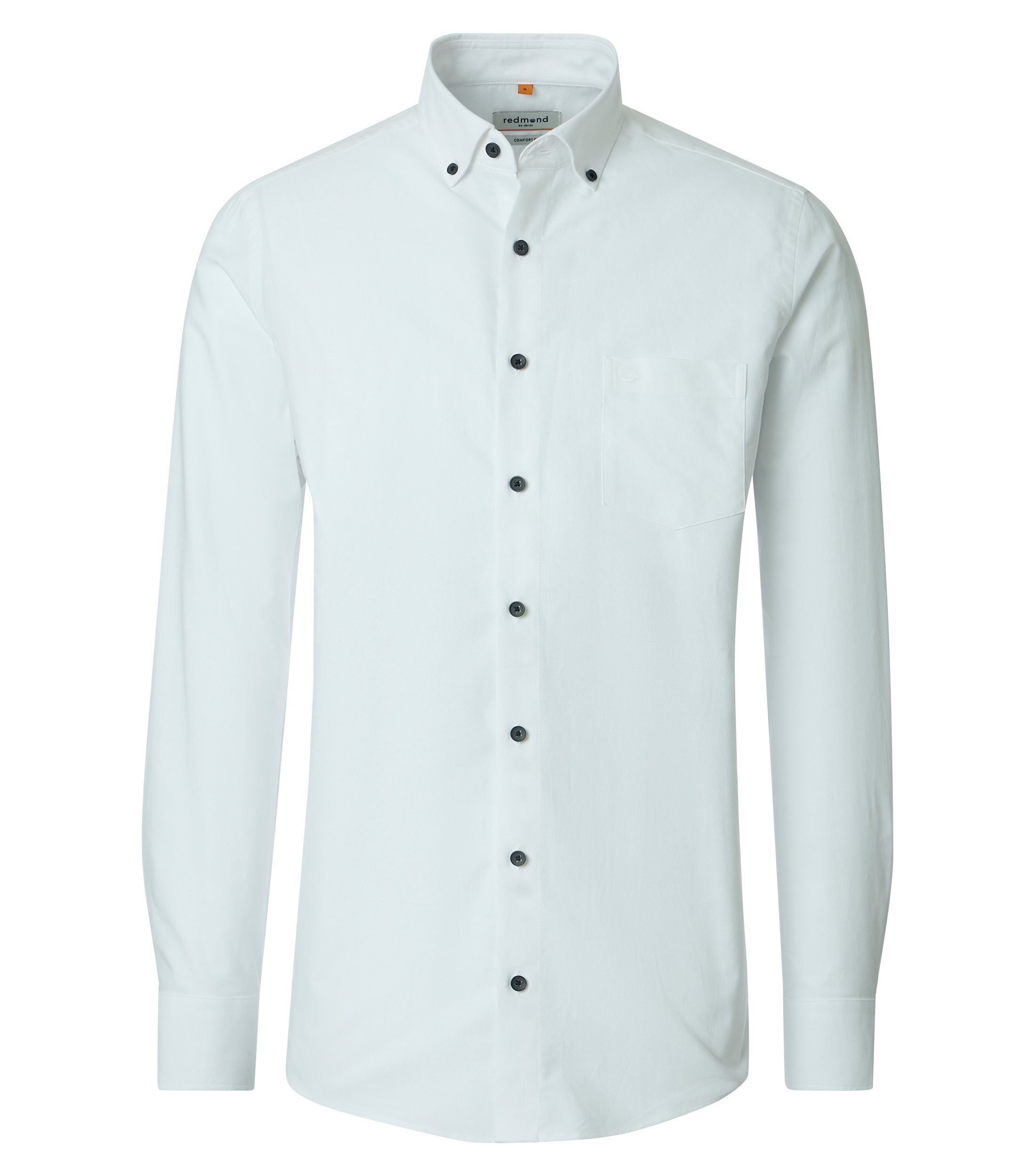 Langarmhemd uni Modern Fit