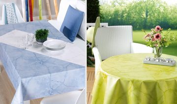 Beautex Tischdecke Wachstuchtischdecke abwischbar, OVAL RUND ECKIG, fleckenabweisende Gartentischdecke Marmorstein, zuschneidbare Wachstuch Tischdecke (1-tlg)